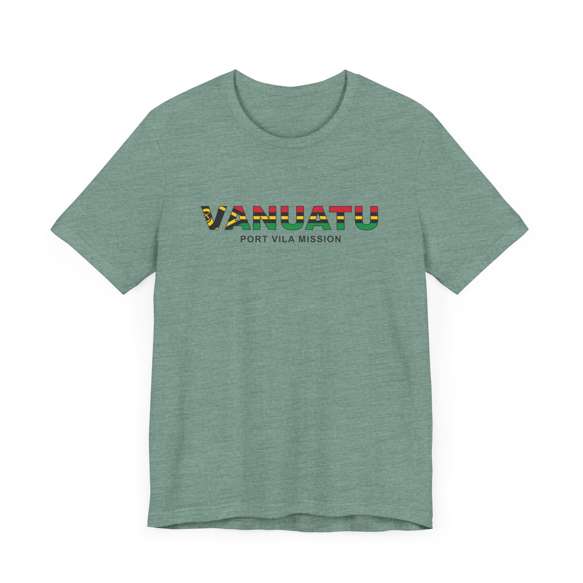 Vanuatu Port Vila Mission Flag Title T-shirt - Mission Wishlist - LDS Missionary Gift Store