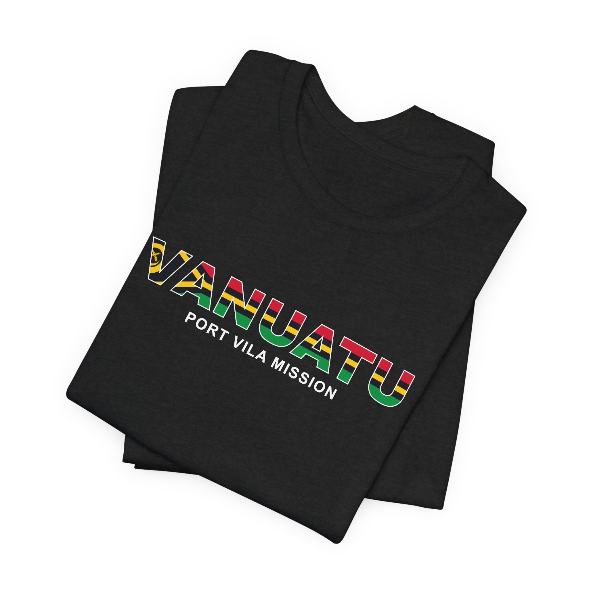 Vanuatu Port Vila Mission Flag Title T-shirt - Mission Wishlist - LDS Missionary Gift Store