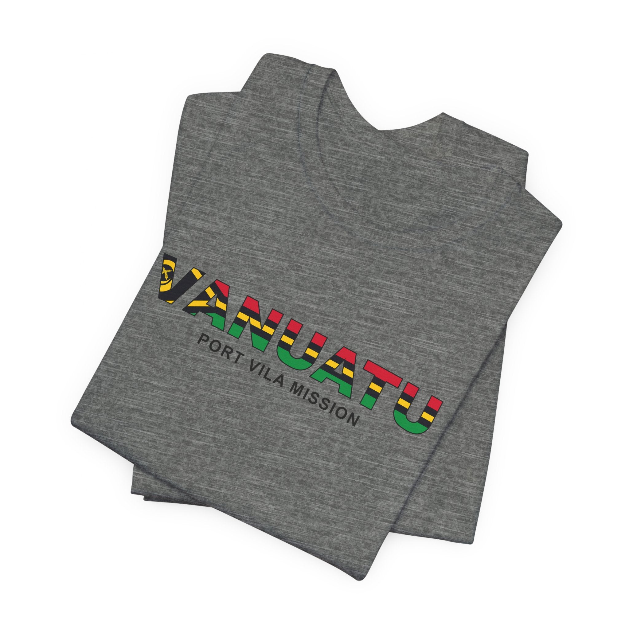 Vanuatu Port Vila Mission Flag Title T-shirt - Mission Wishlist - LDS Missionary Gift Store