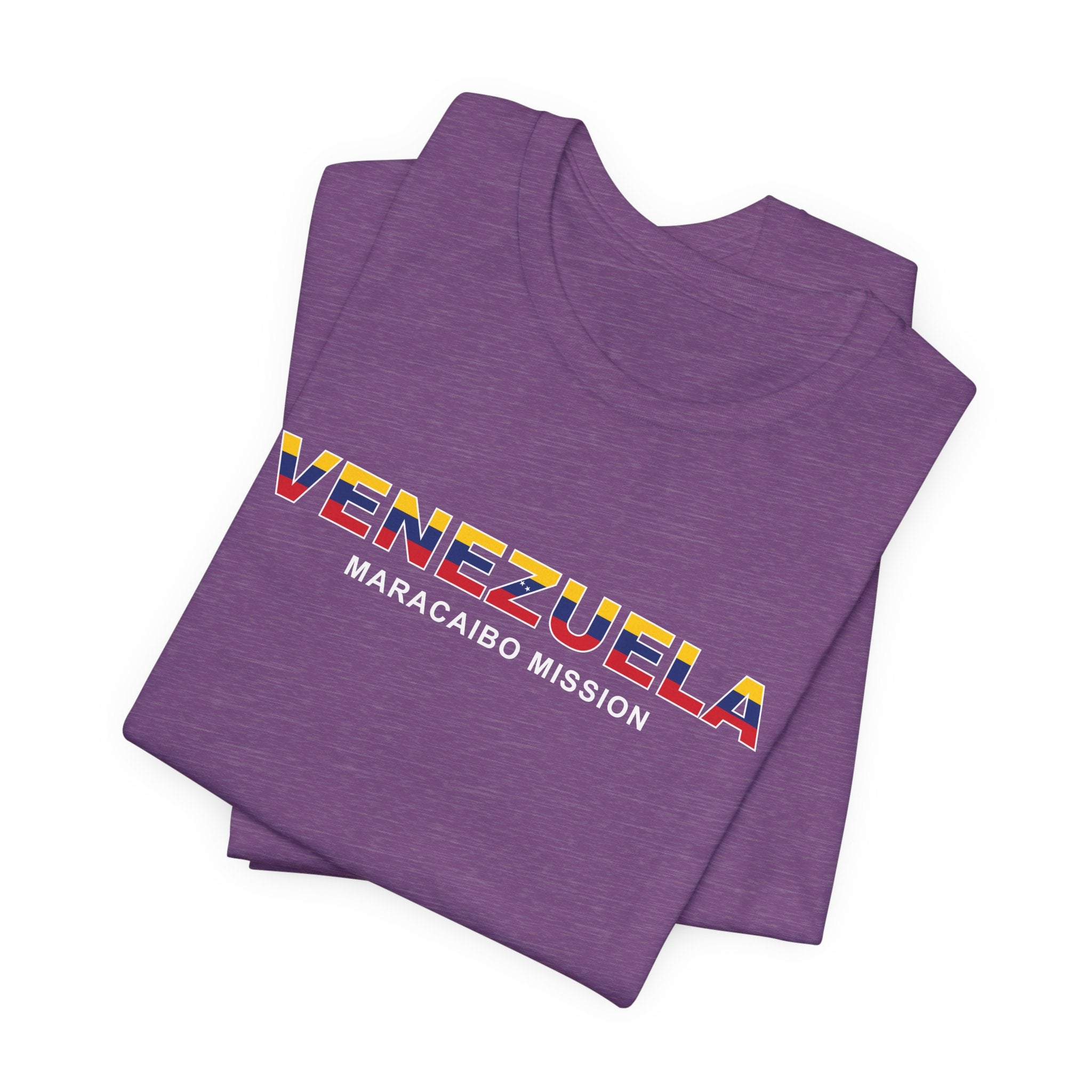 Venezuela Barcelona Mission Flag Title T-shirt - Latter-Day Saint LDS Missionary Gift - Book of Mormon