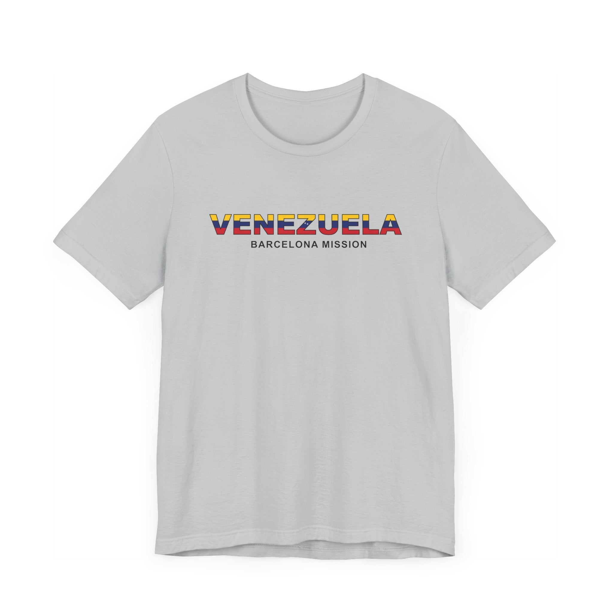 Venezuela Barcelona Mission Flag Title T-shirt - Latter-Day Saint LDS Missionary Gift - Book of Mormon
