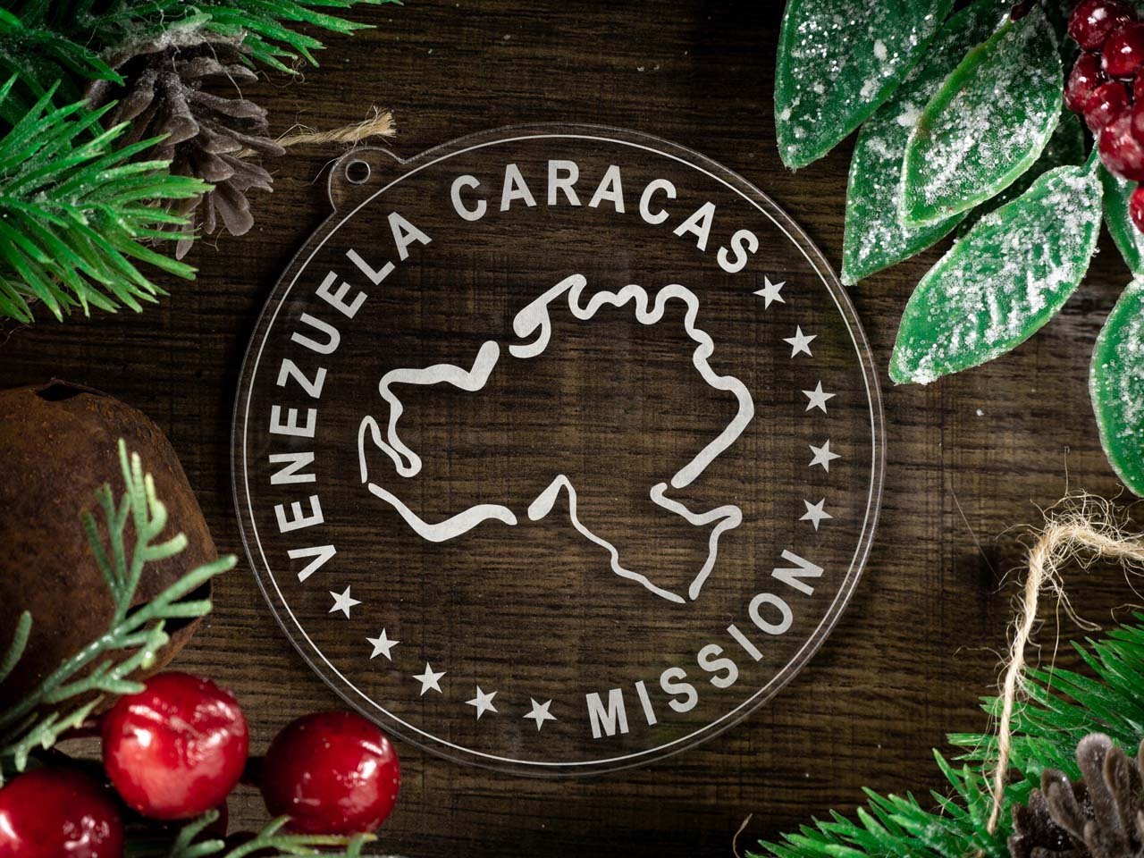 Venezuela Caracas Mission Christmas Ornament - Latter-Day Saint LDS Missionary Gift - Book of Mormon