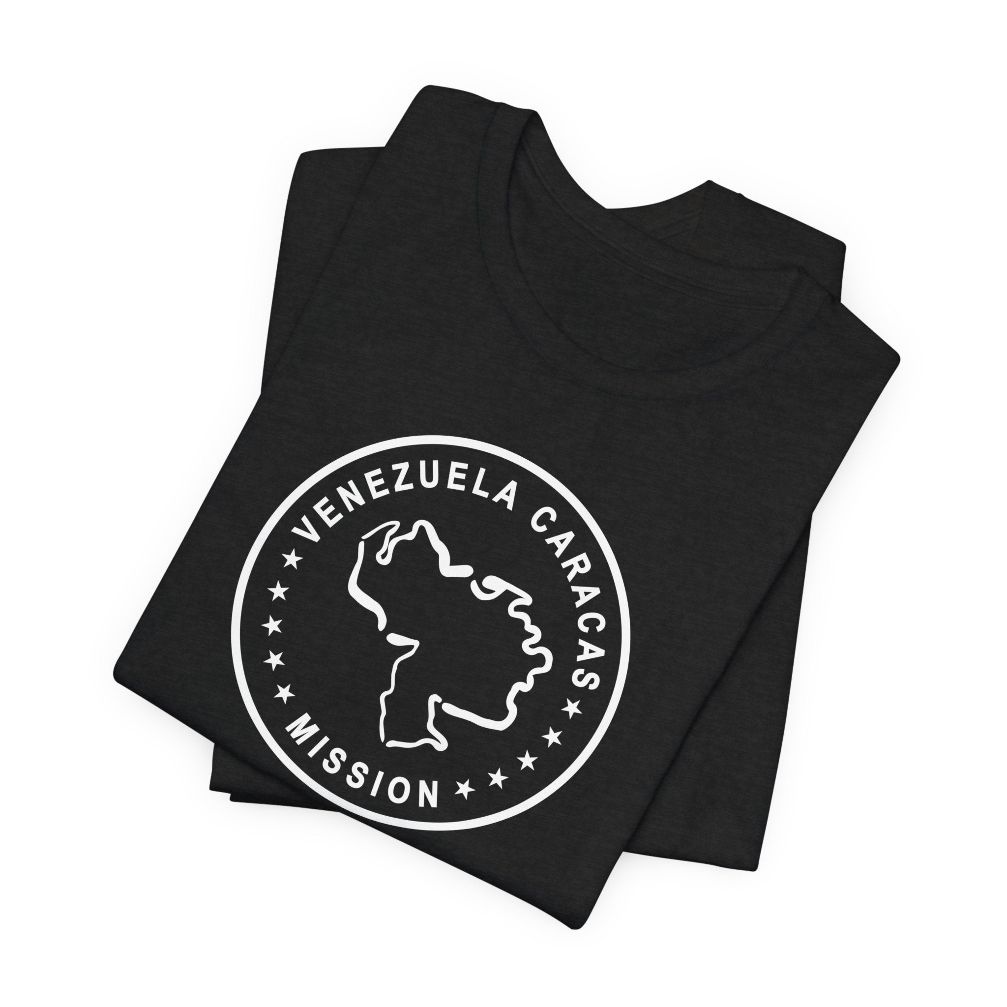 Venezuela Caracas Mission Circular Monochrome Logo T-Shirt - Mission Wishlist - LDS Missionary Gift Store