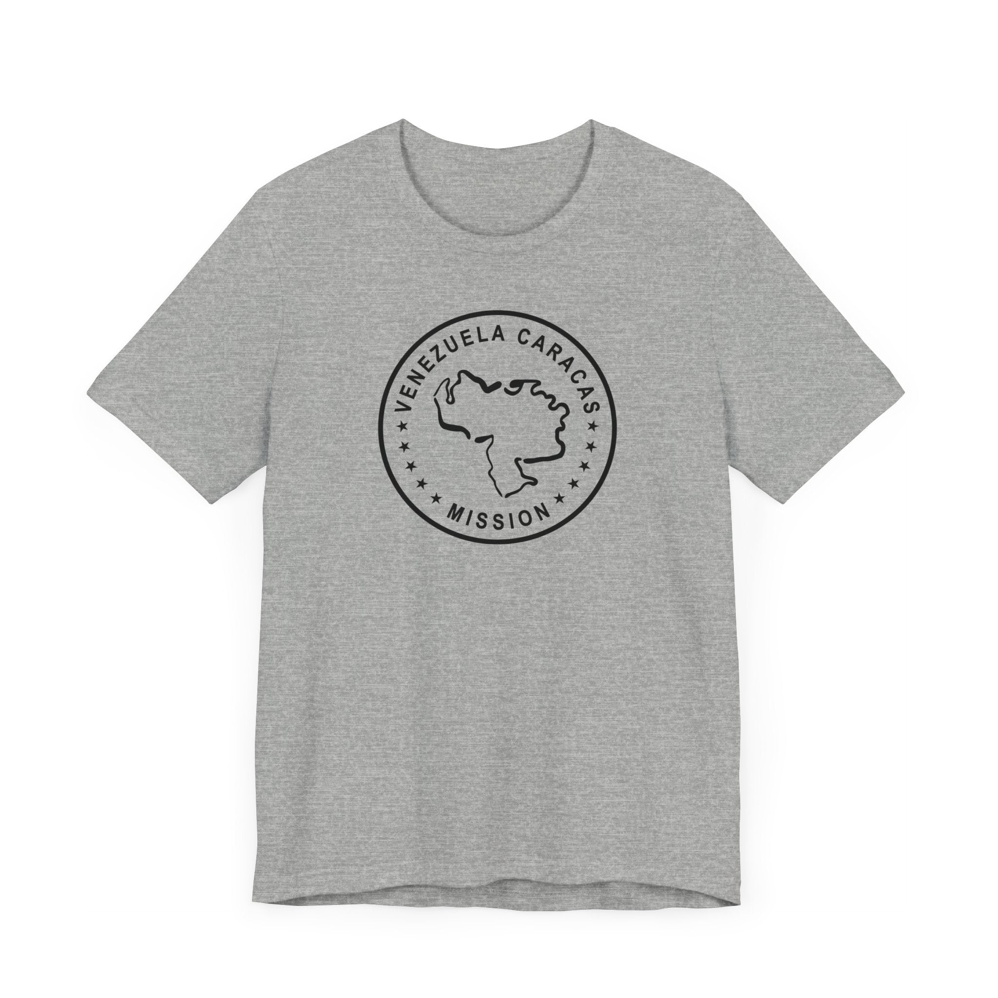Venezuela Caracas Mission Circular Monochrome Logo T-Shirt - Mission Wishlist - LDS Missionary Gift Store