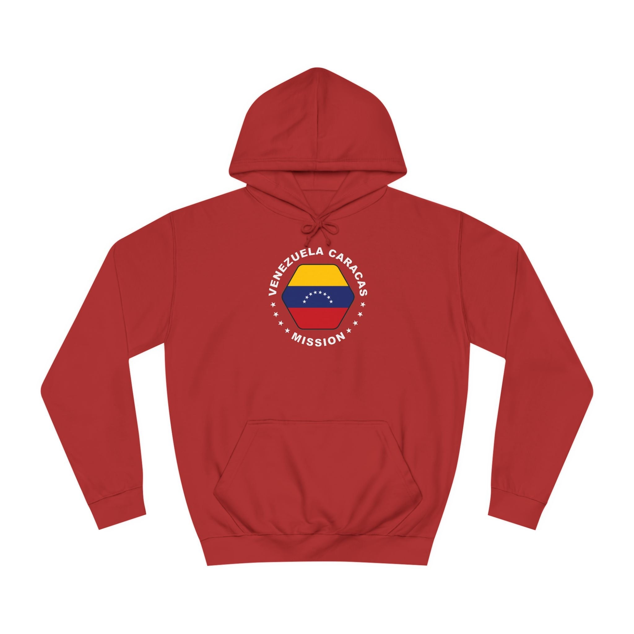 Venezuela Caracas Mission Flag Logo (White Border) College Hoodie - Mission Wishlist - LDS Missionary Gift Store