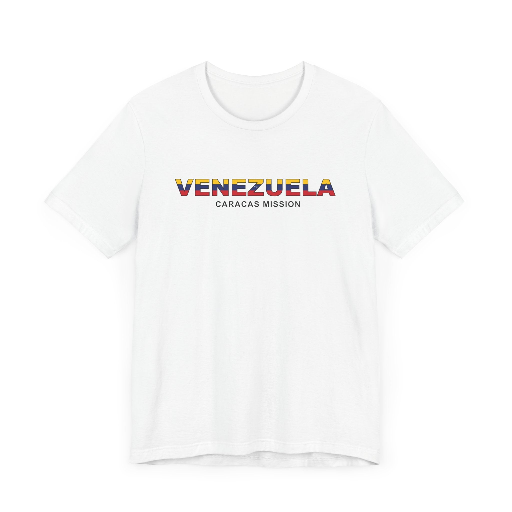 Venezuela Caracas Mission Flag Title T-shirt - Latter-Day Saint LDS Missionary Gift - Book of Mormon