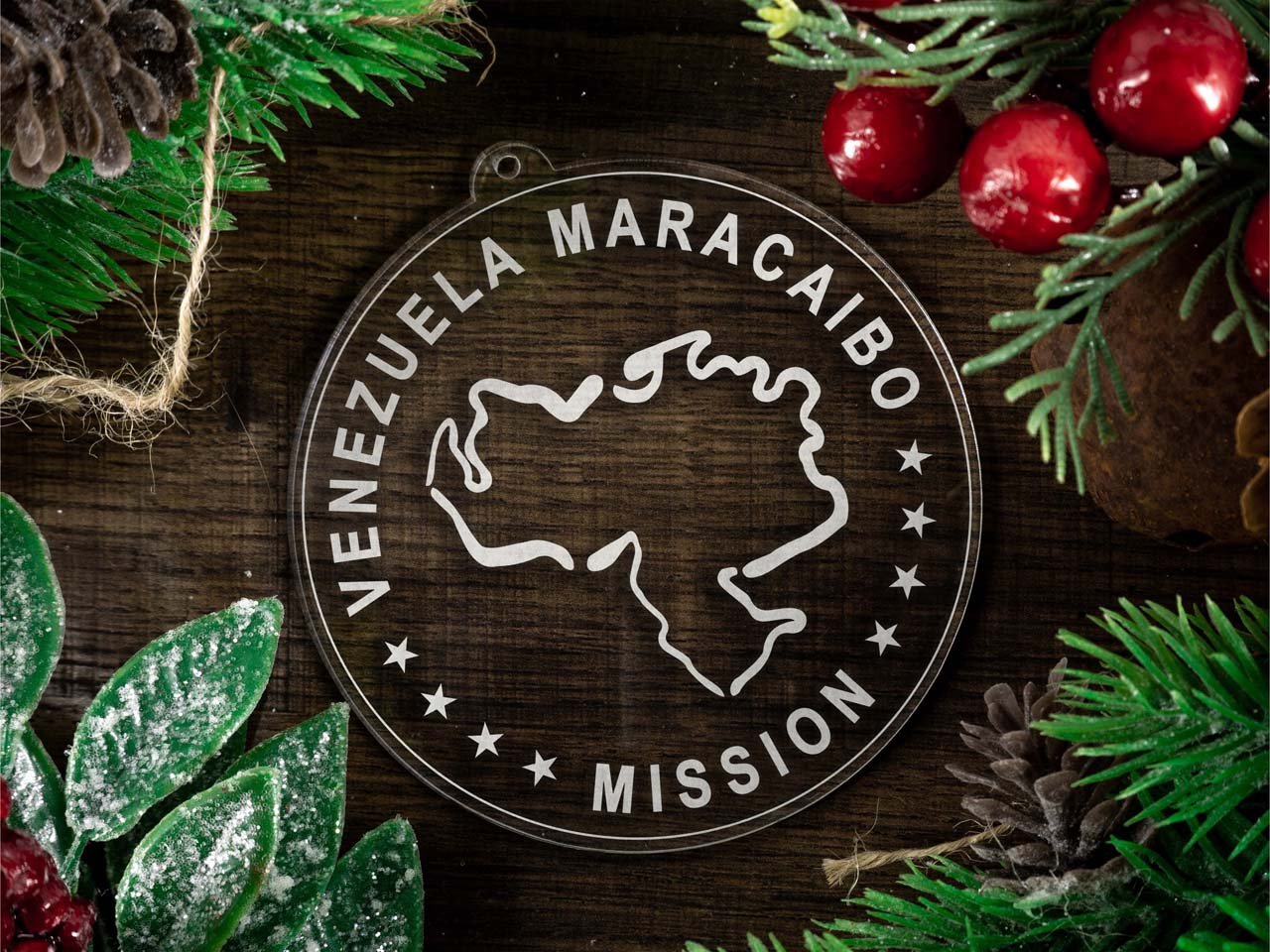 Venezuela Maracaibo Mission Christmas Ornament - Latter-Day Saint LDS Missionary Gift - Book of Mormon