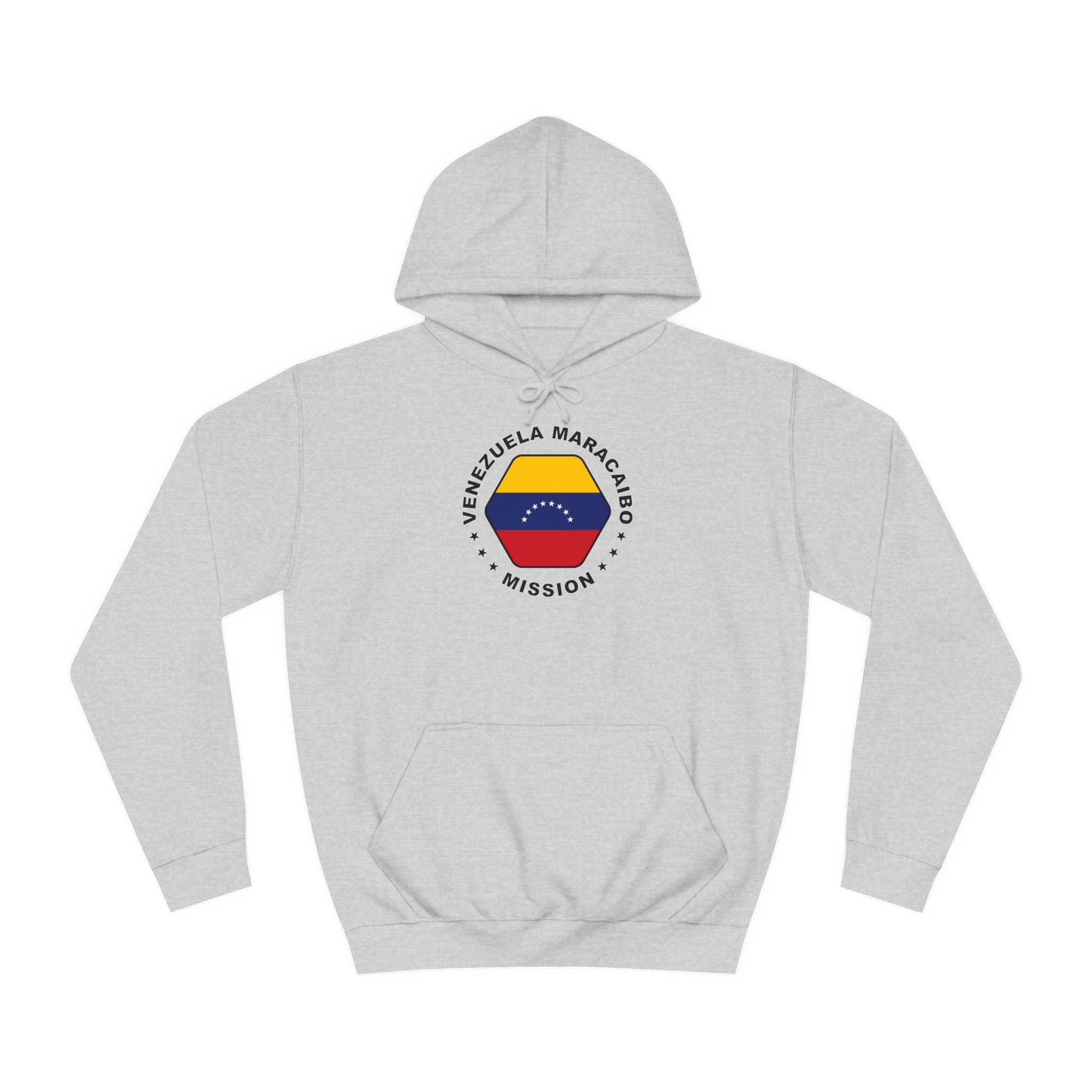 Venezuela Maracaibo Mission Flag Logo (Black Border) College Hoodie - Mission Wishlist - LDS Missionary Gift Store