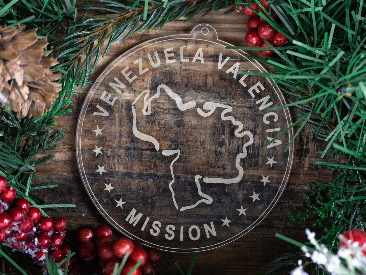 Venezuela Valencia Mission Christmas Ornament - Latter-Day Saint LDS Missionary Gift - Book of Mormon