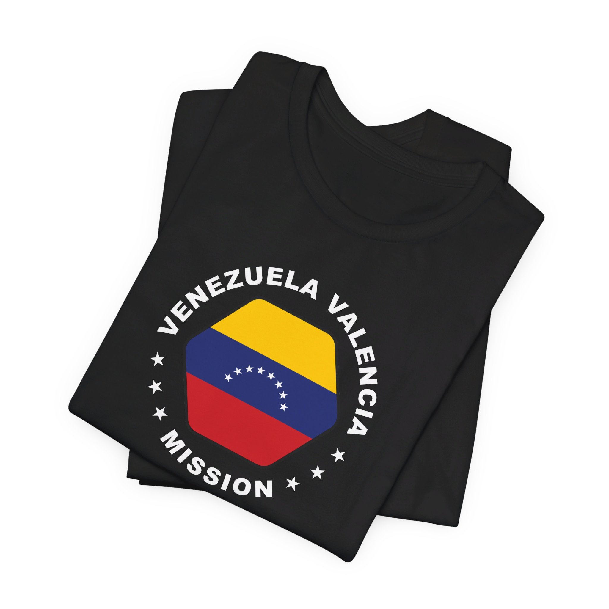 Venezuela Valencia Mission Circular Flag T-shirt - Latter-Day Saint LDS Missionary Gift - Book of Mormon