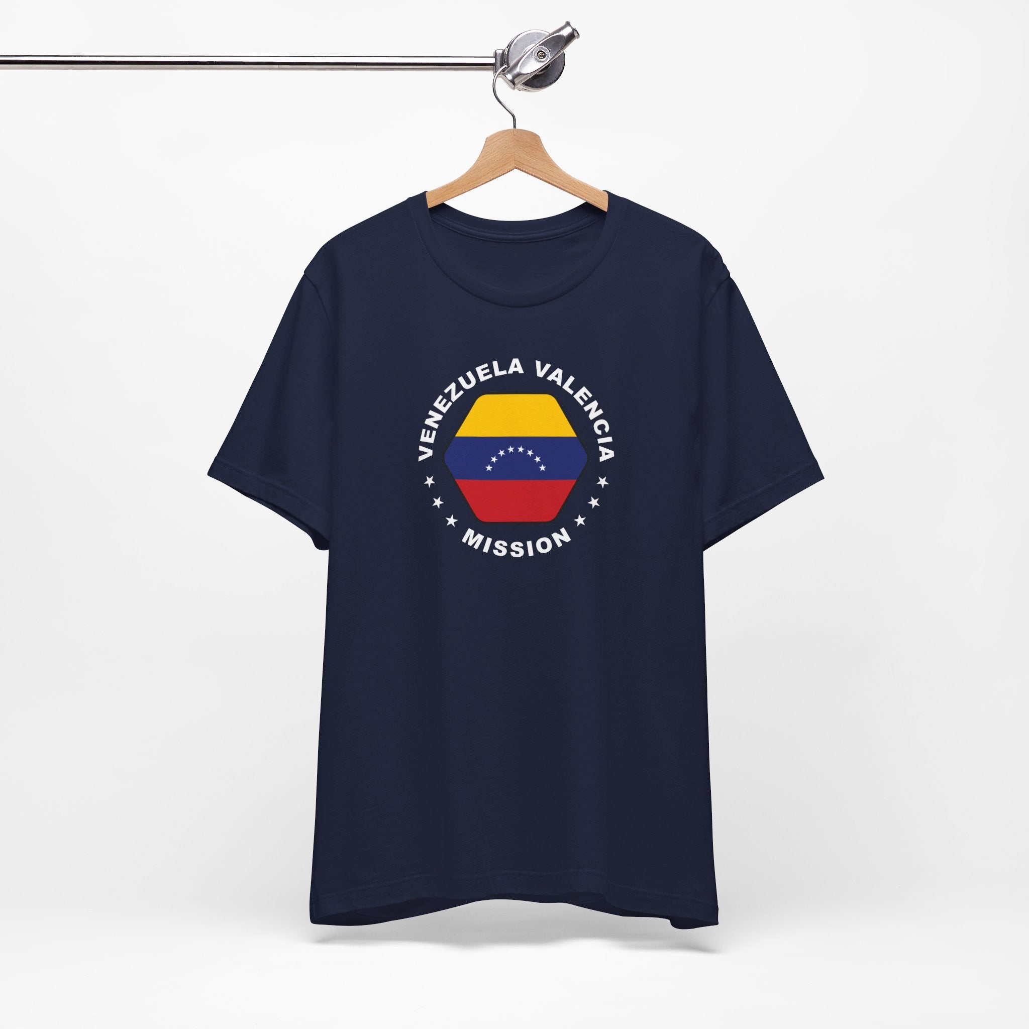 Venezuela Valencia Mission Circular Flag T-shirt - Latter-Day Saint LDS Missionary Gift - Book of Mormon