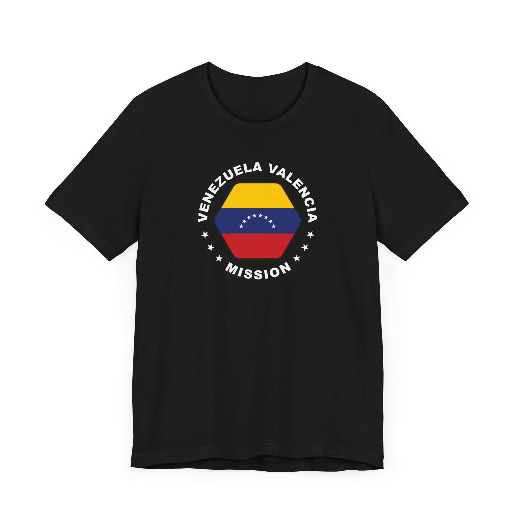Venezuela Valencia Mission Circular Flag T-shirt - Latter-Day Saint LDS Missionary Gift - Book of Mormon