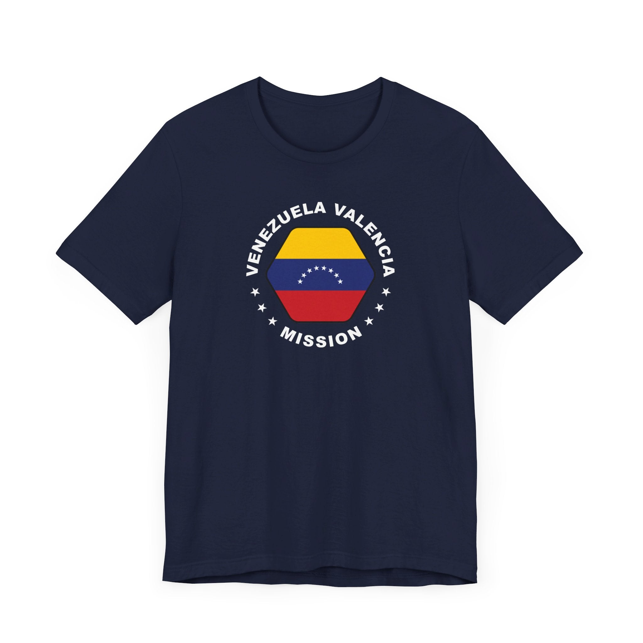 Venezuela Valencia Mission Circular Flag T-shirt - Latter-Day Saint LDS Missionary Gift - Book of Mormon