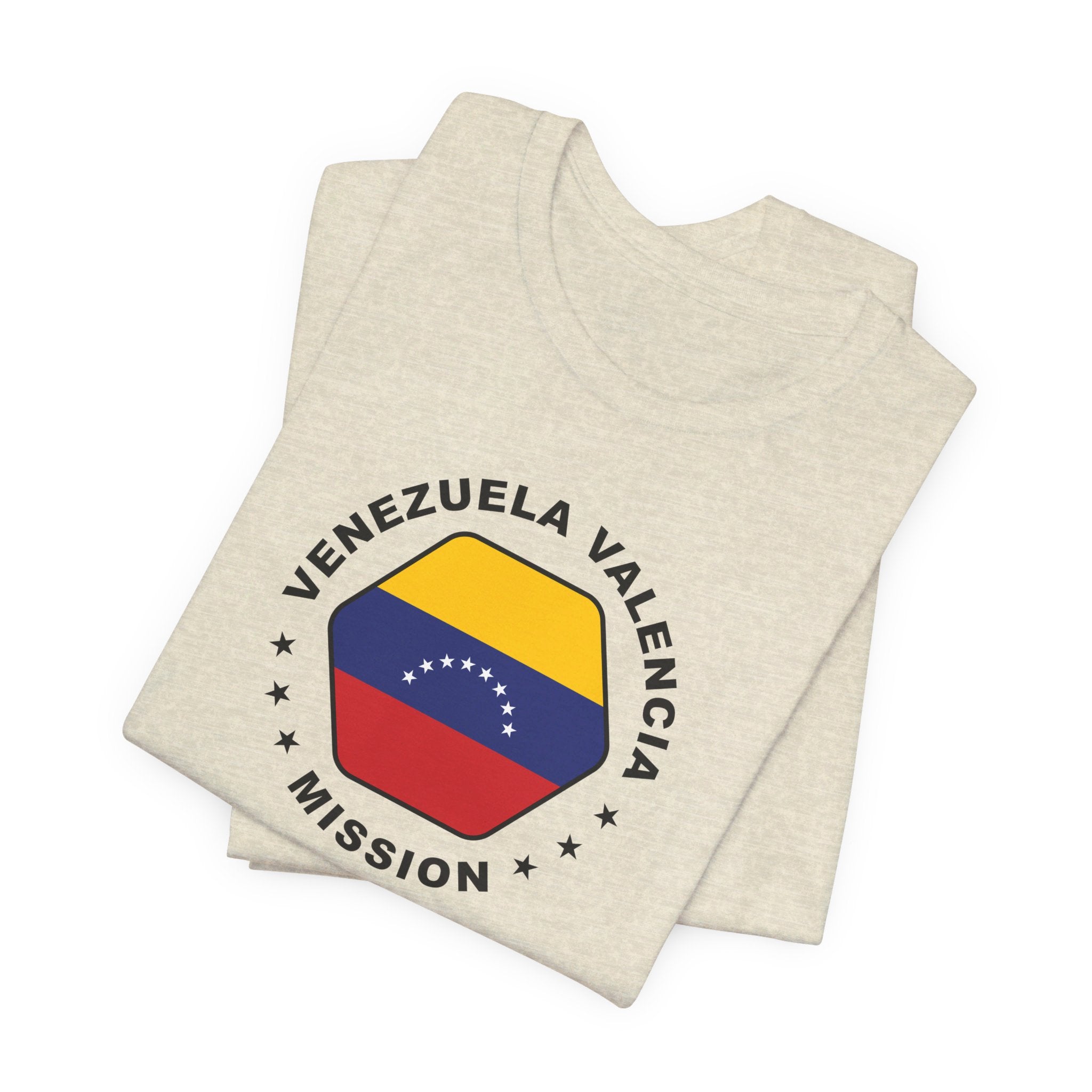 Venezuela Valencia Mission Circular Flag T-shirt - Latter-Day Saint LDS Missionary Gift - Book of Mormon