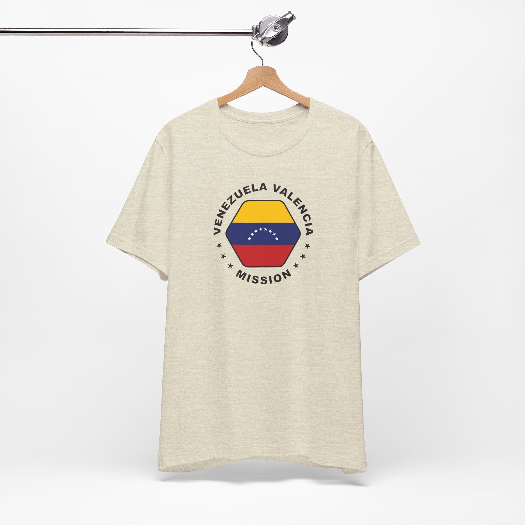 Venezuela Valencia Mission Circular Flag T-shirt - Latter-Day Saint LDS Missionary Gift - Book of Mormon