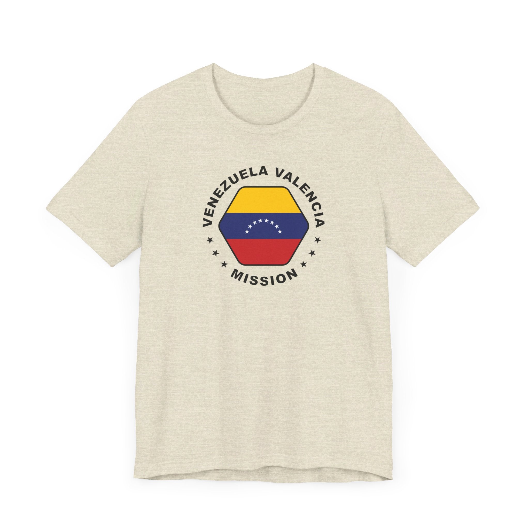 Venezuela Valencia Mission Circular Flag T-shirt - Latter-Day Saint LDS Missionary Gift - Book of Mormon