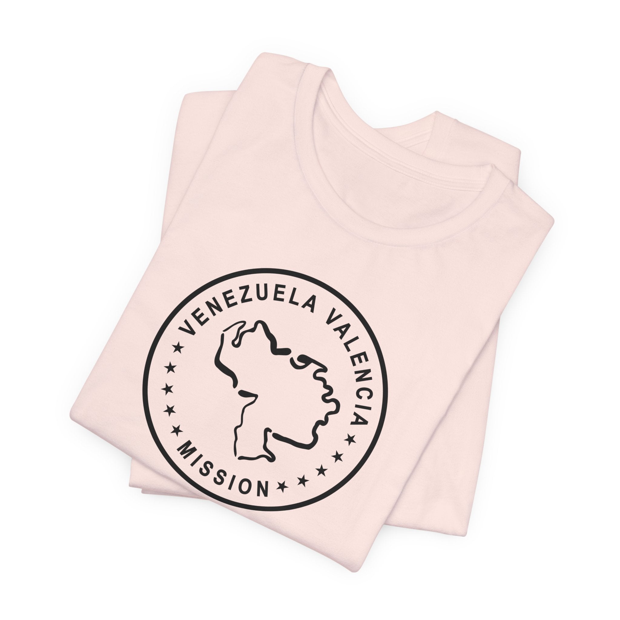 Venezuela Valencia Mission Circular Monochrome Logo T-Shirt - Mission Wishlist - LDS Missionary Gift Store