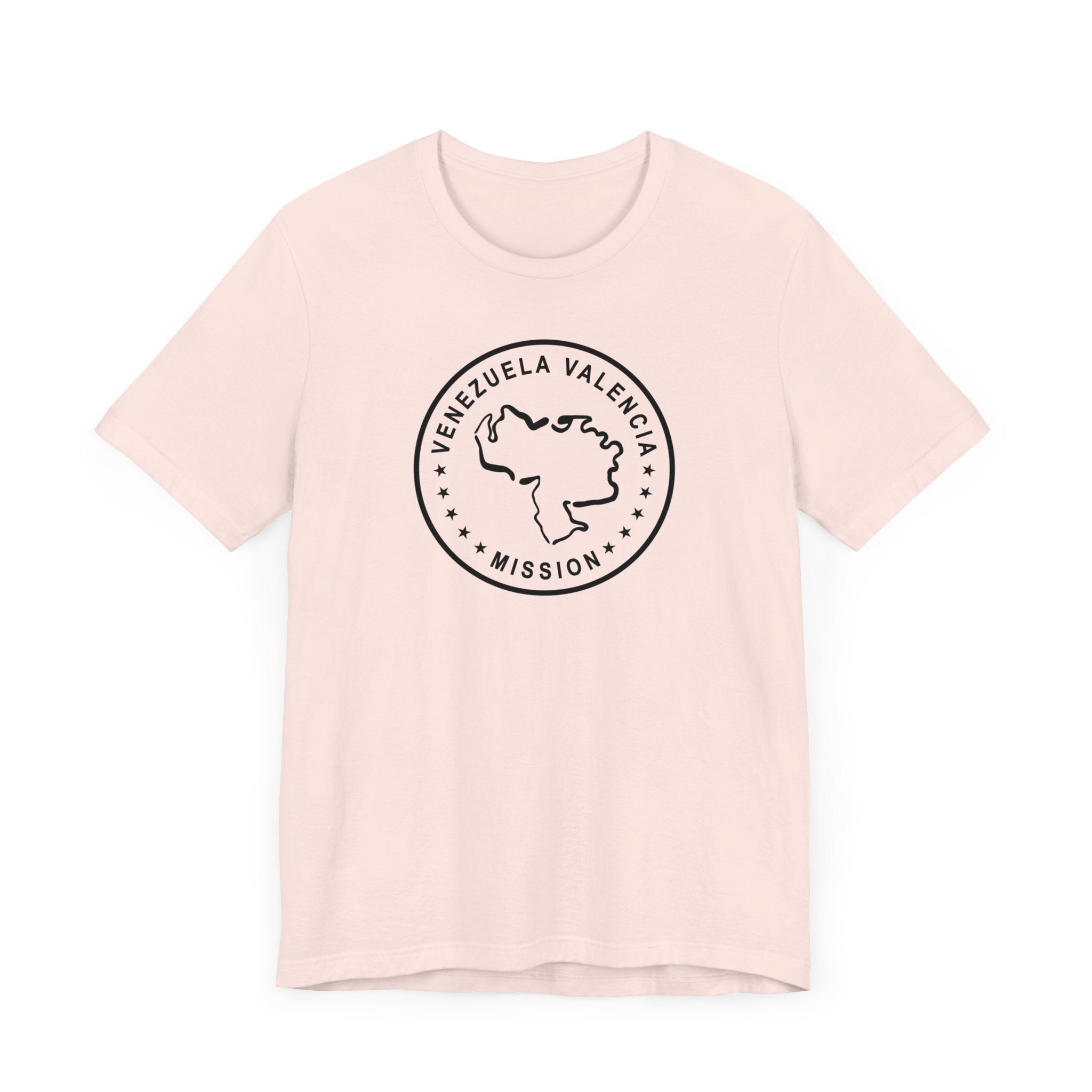 Venezuela Valencia Mission Circular Monochrome Logo T-Shirt - Mission Wishlist - LDS Missionary Gift Store