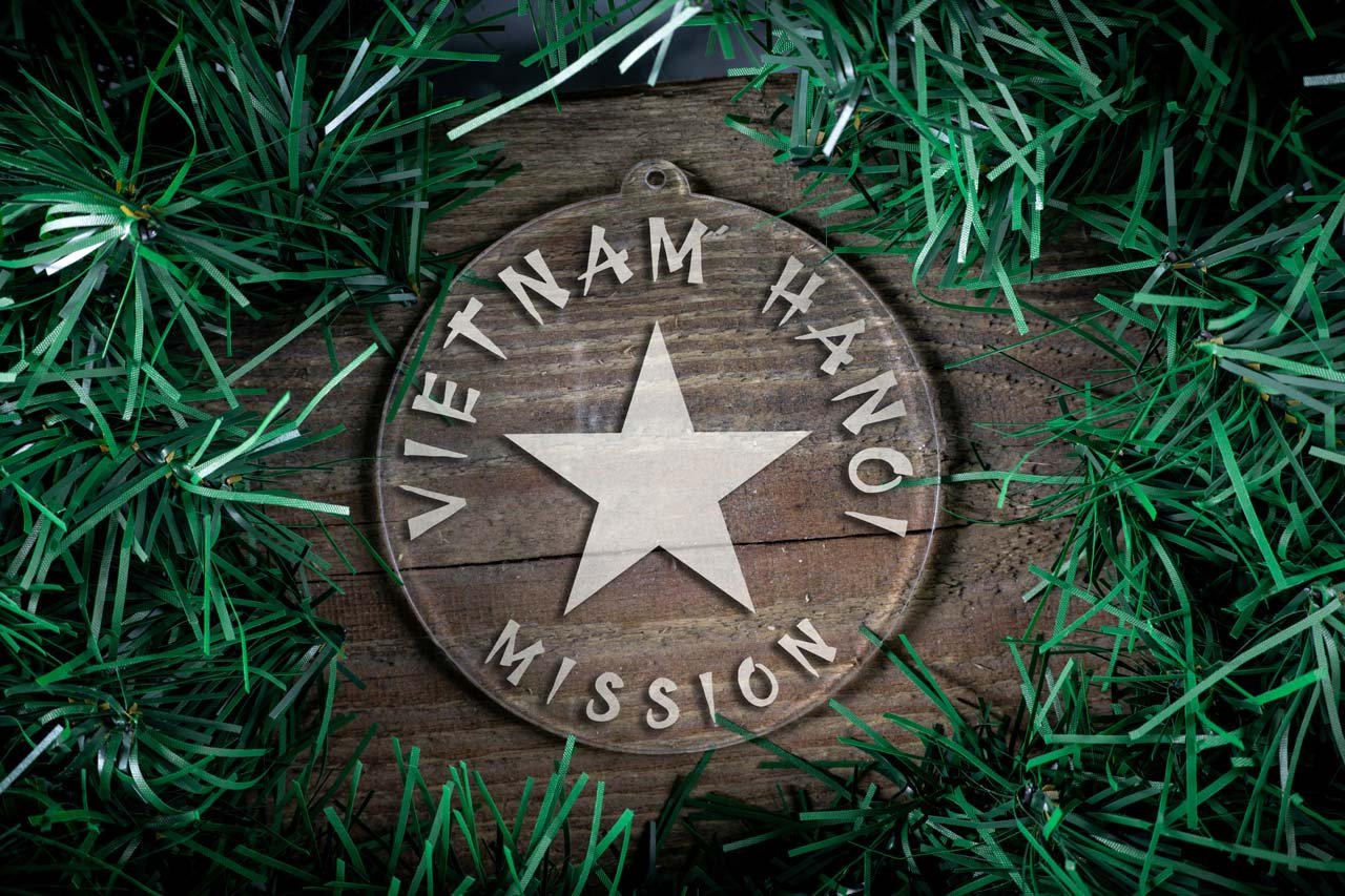 Vietnam Hanoi Mission Christmas Ornament - Latter-Day Saint LDS Missionary Gift - Book of Mormon