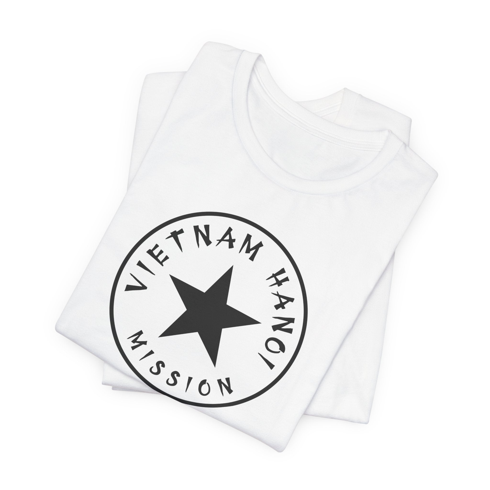 Vietnam Hanoi Mission Circular Monochrome Logo T-Shirt - Mission Wishlist - LDS Missionary Gift Store