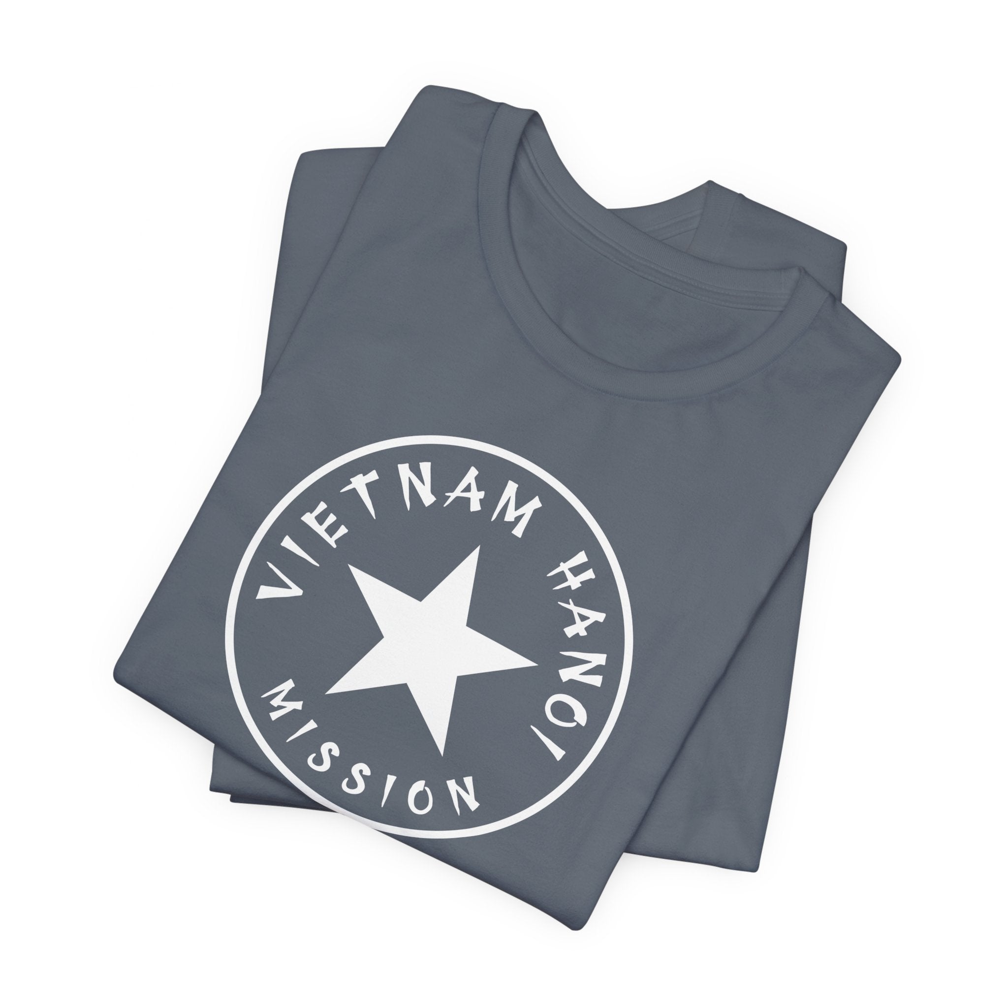 Vietnam Hanoi Mission Circular Monochrome Logo T-Shirt - Mission Wishlist - LDS Missionary Gift Store