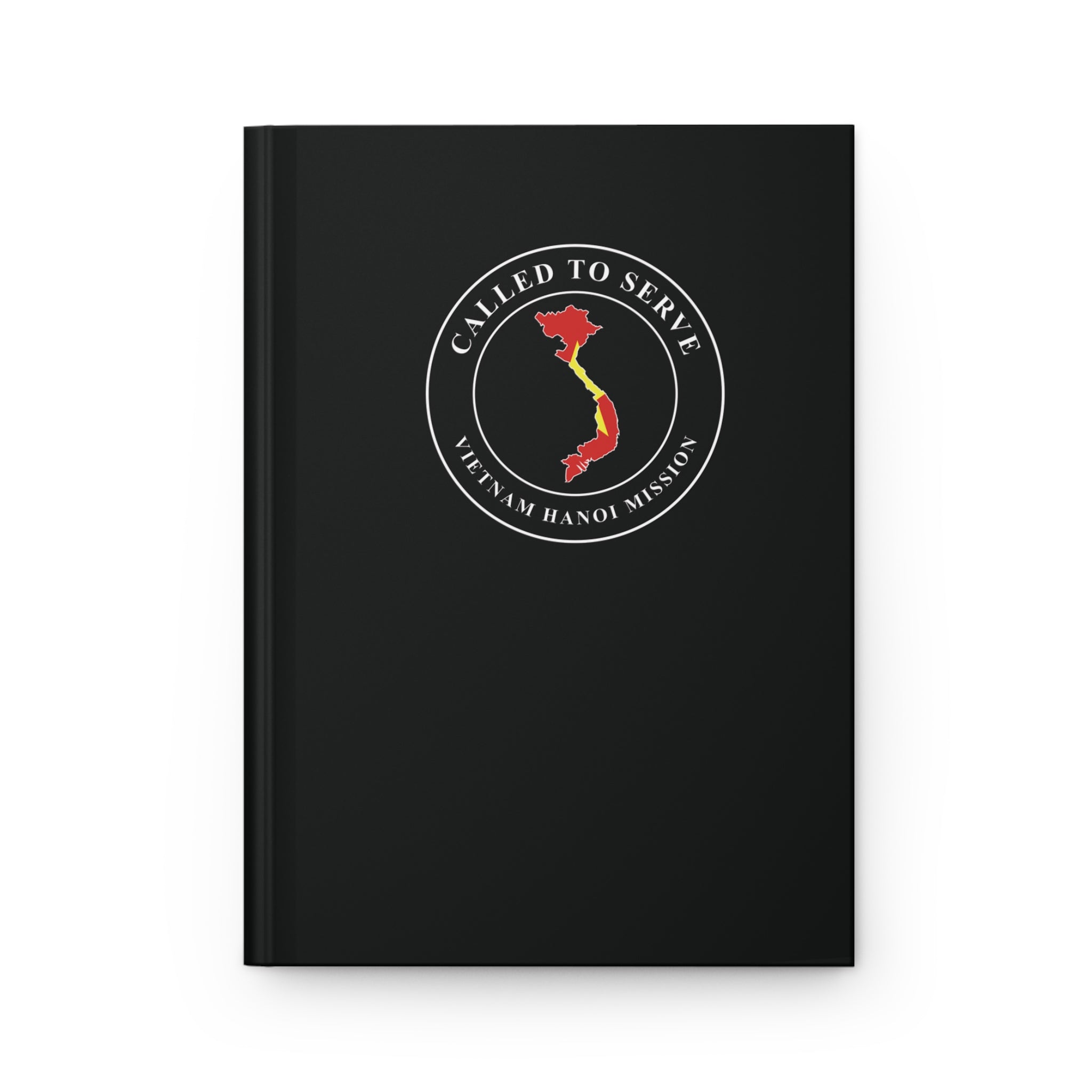 Vietnam Hanoi Mission Flag Map Called to Serve Black Hardcover Journal Matte - Latter-Day Saint LDS Missionary Gift - Book of Mormon