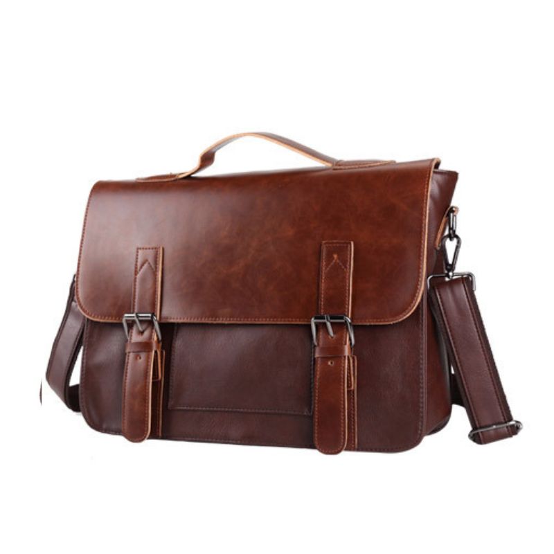 Vintage PU Messenger Bag