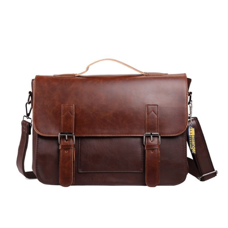 Vintage PU Messenger Bag