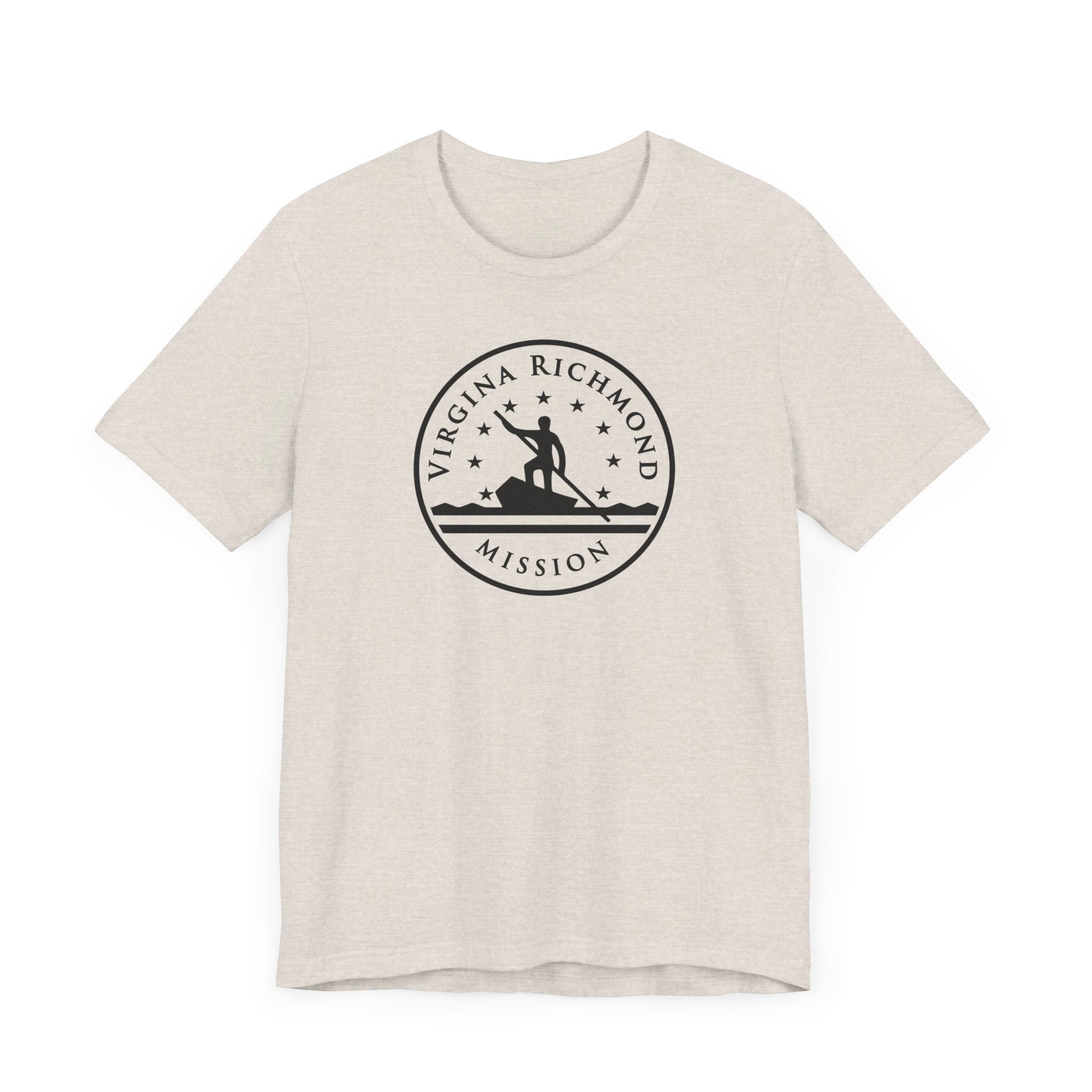 Virginia Richmond Mission Circular Monochrome Logo T-Shirt - Mission Wishlist - LDS Missionary Gift Store
