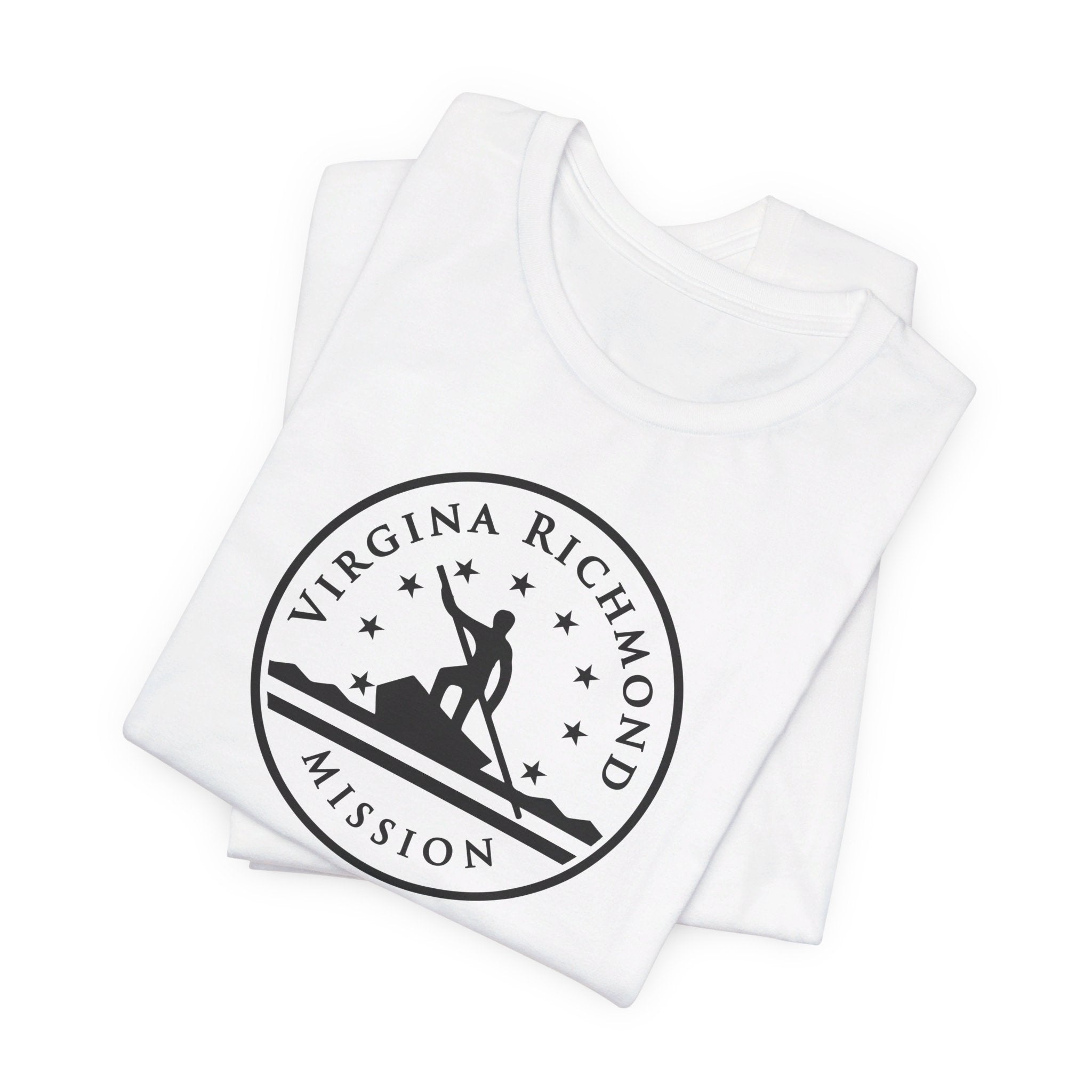 Virginia Richmond Mission Circular Monochrome Logo T-Shirt - Mission Wishlist - LDS Missionary Gift Store