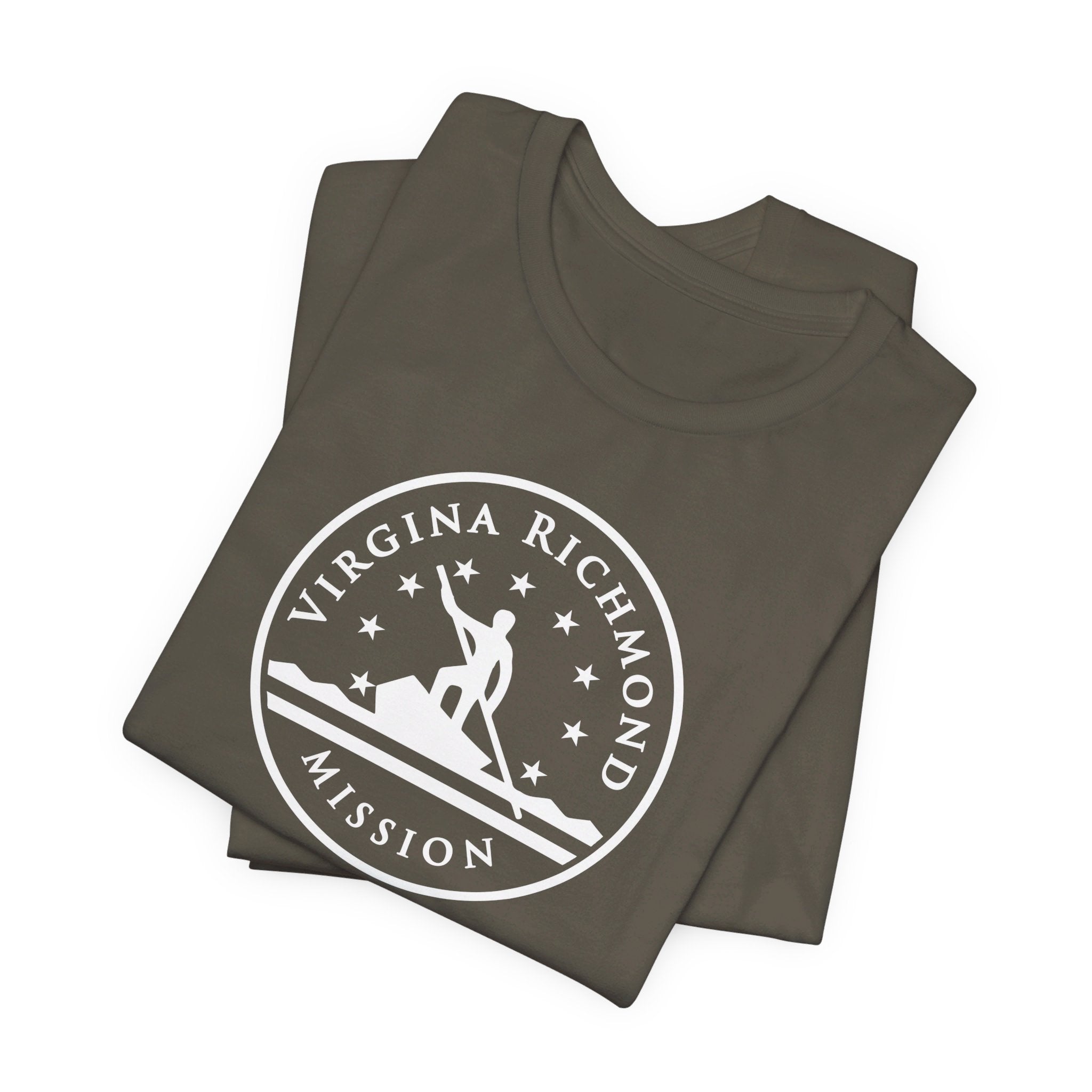 Virginia Richmond Mission Circular Monochrome Logo T-Shirt - Mission Wishlist - LDS Missionary Gift Store