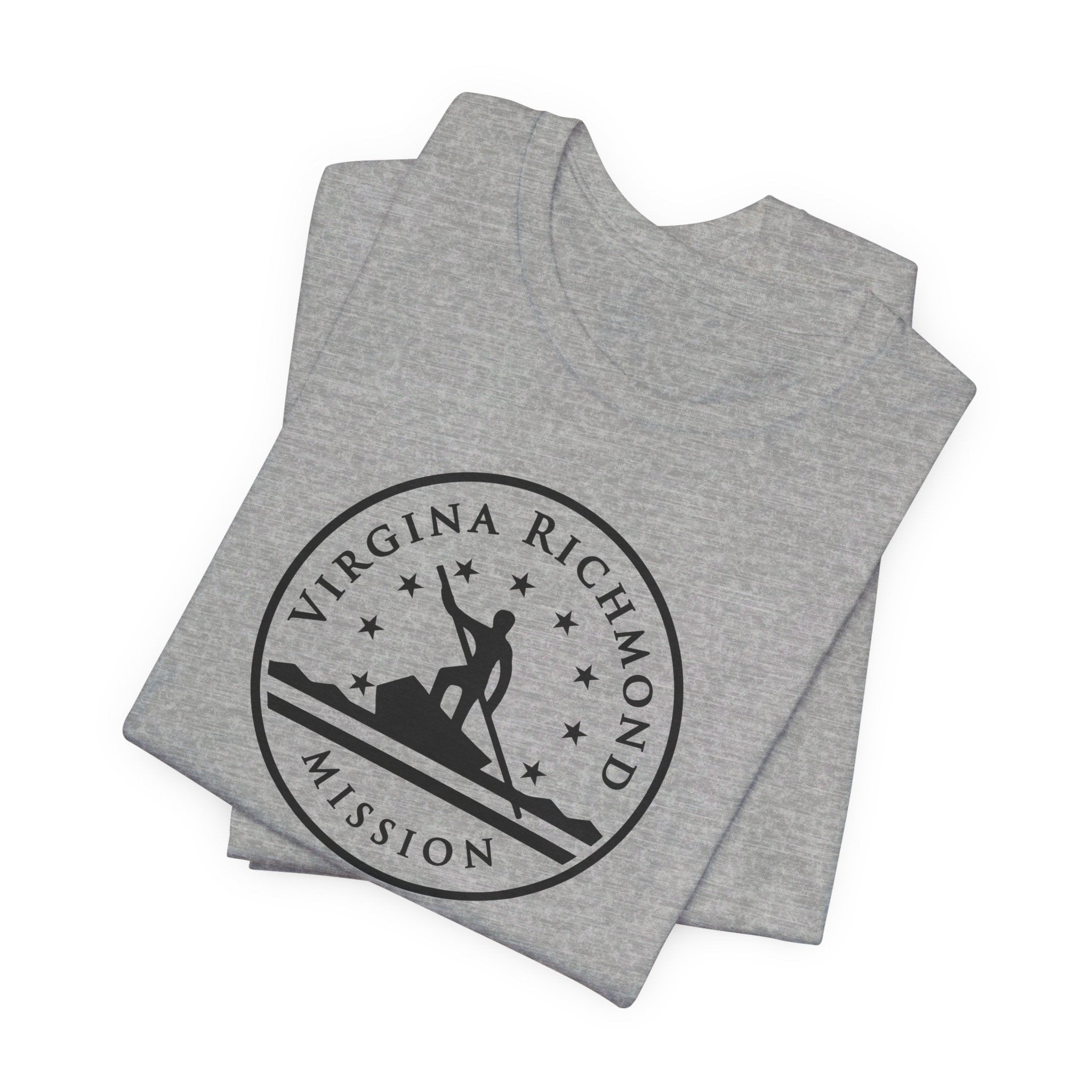 Virginia Richmond Mission Circular Monochrome Logo T-Shirt - Mission Wishlist - LDS Missionary Gift Store