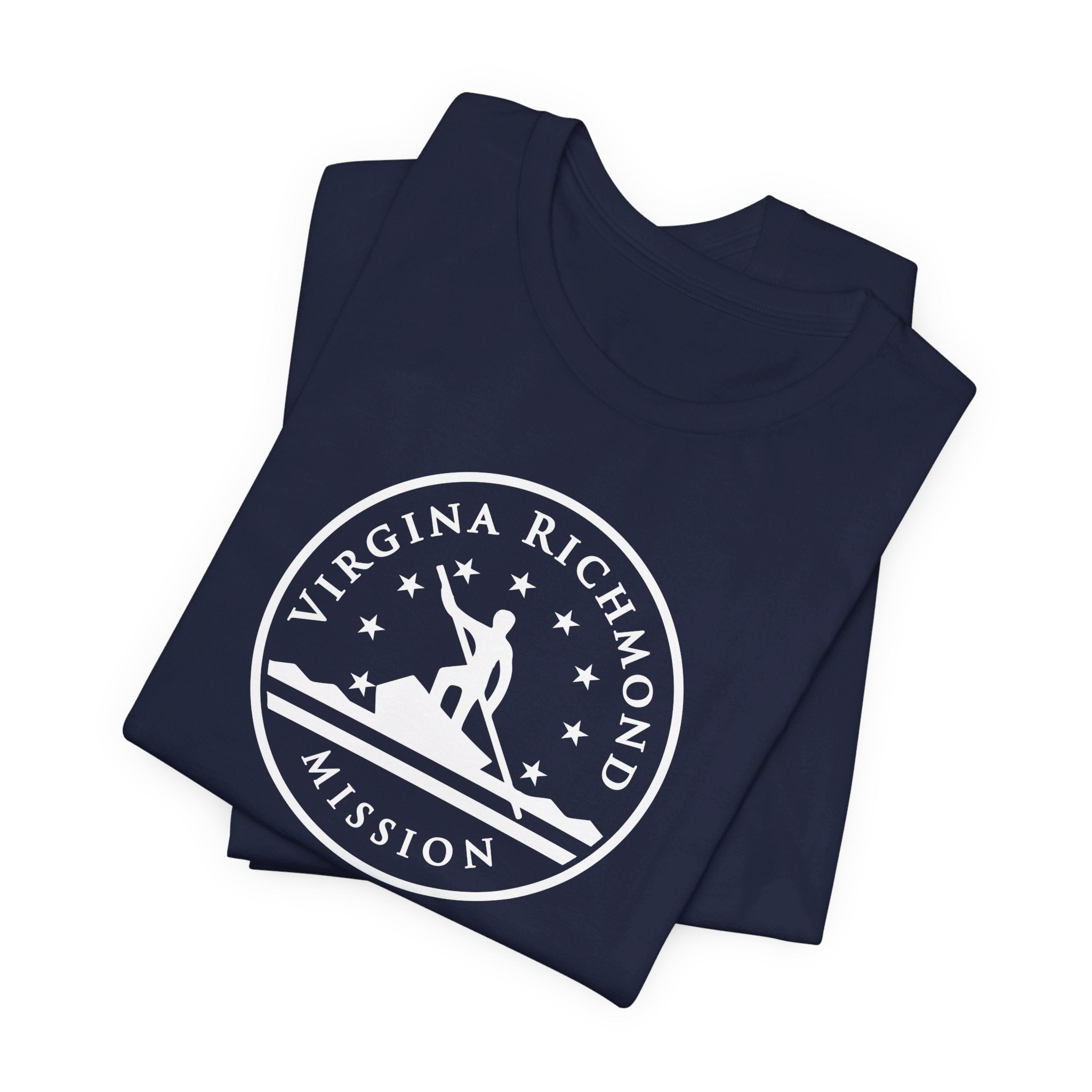 Virginia Richmond Mission Circular Monochrome Logo T-Shirt - Mission Wishlist - LDS Missionary Gift Store