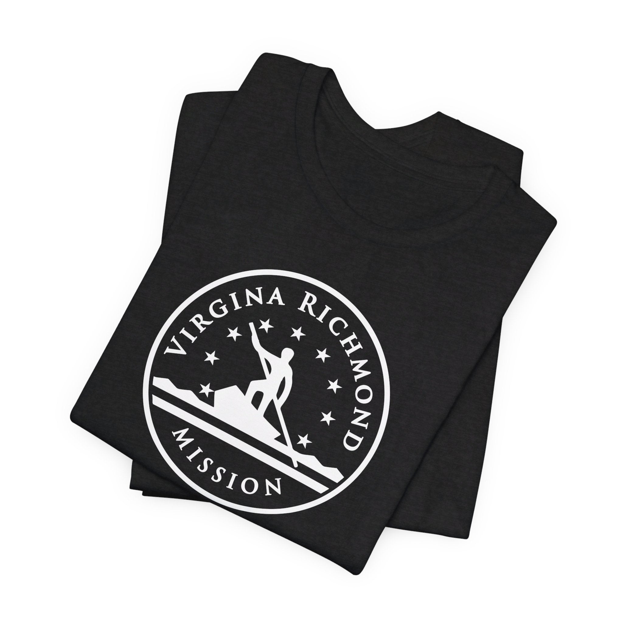 Virginia Richmond Mission Circular Monochrome Logo T-Shirt - Mission Wishlist - LDS Missionary Gift Store