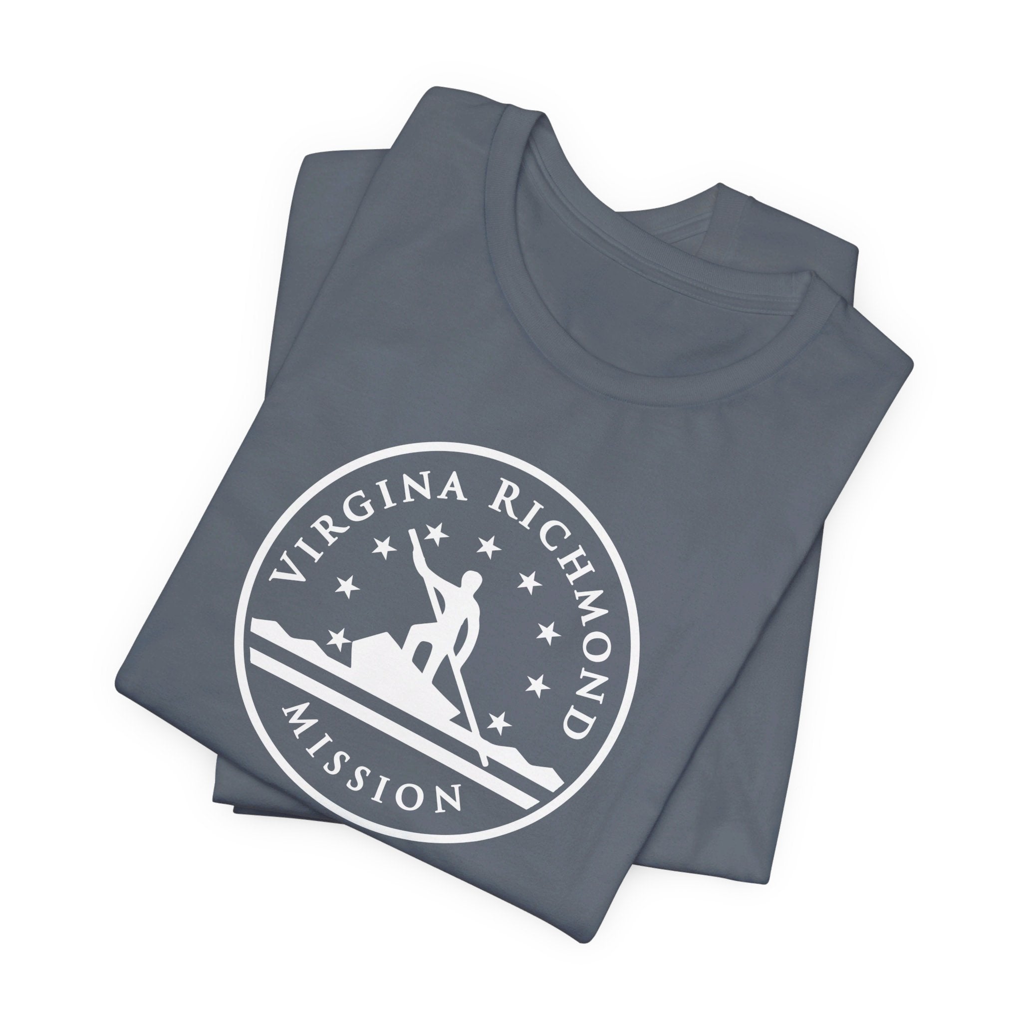 Virginia Richmond Mission Circular Monochrome Logo T-Shirt - Mission Wishlist - LDS Missionary Gift Store