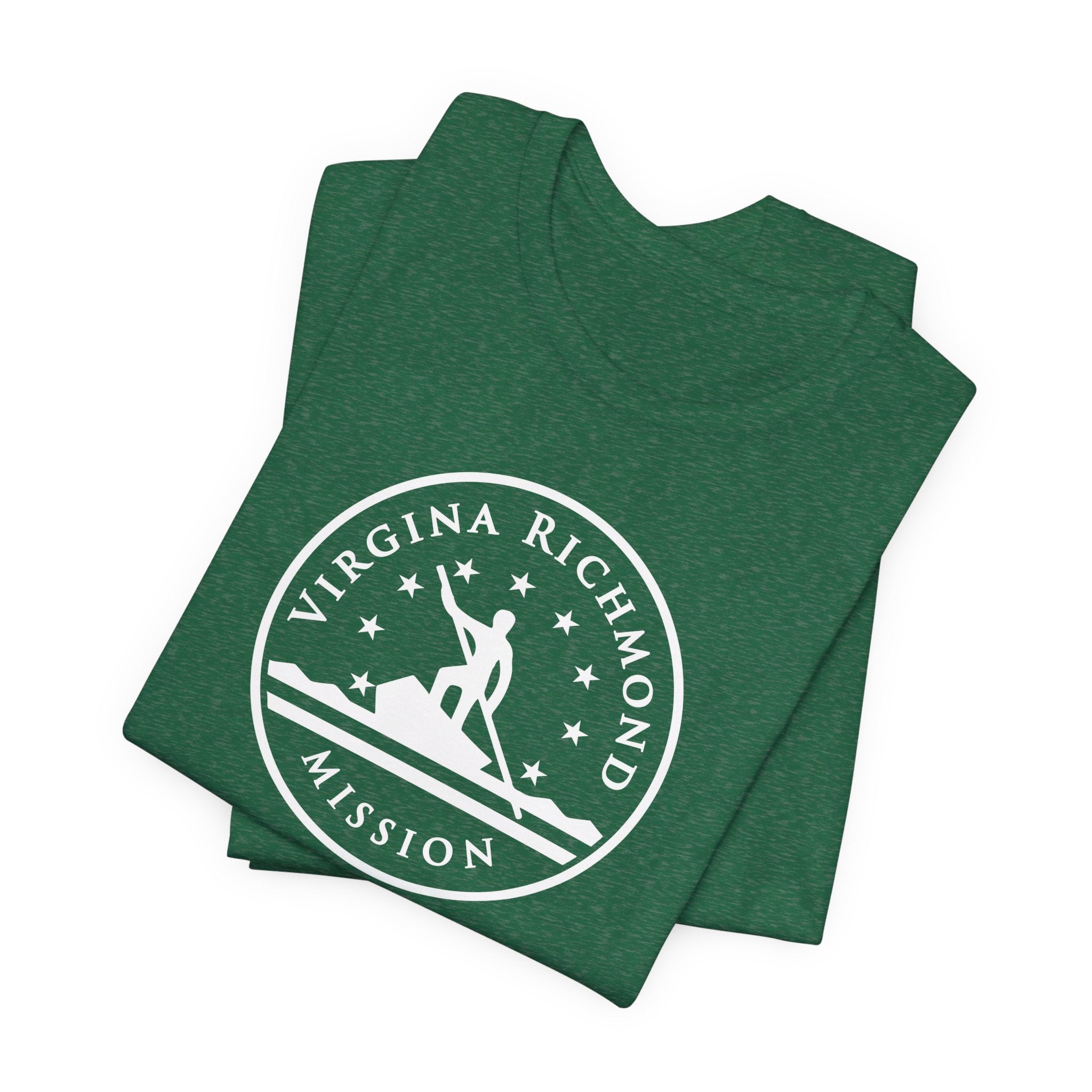 Virginia Richmond Mission Circular Monochrome Logo T-Shirt - Mission Wishlist - LDS Missionary Gift Store