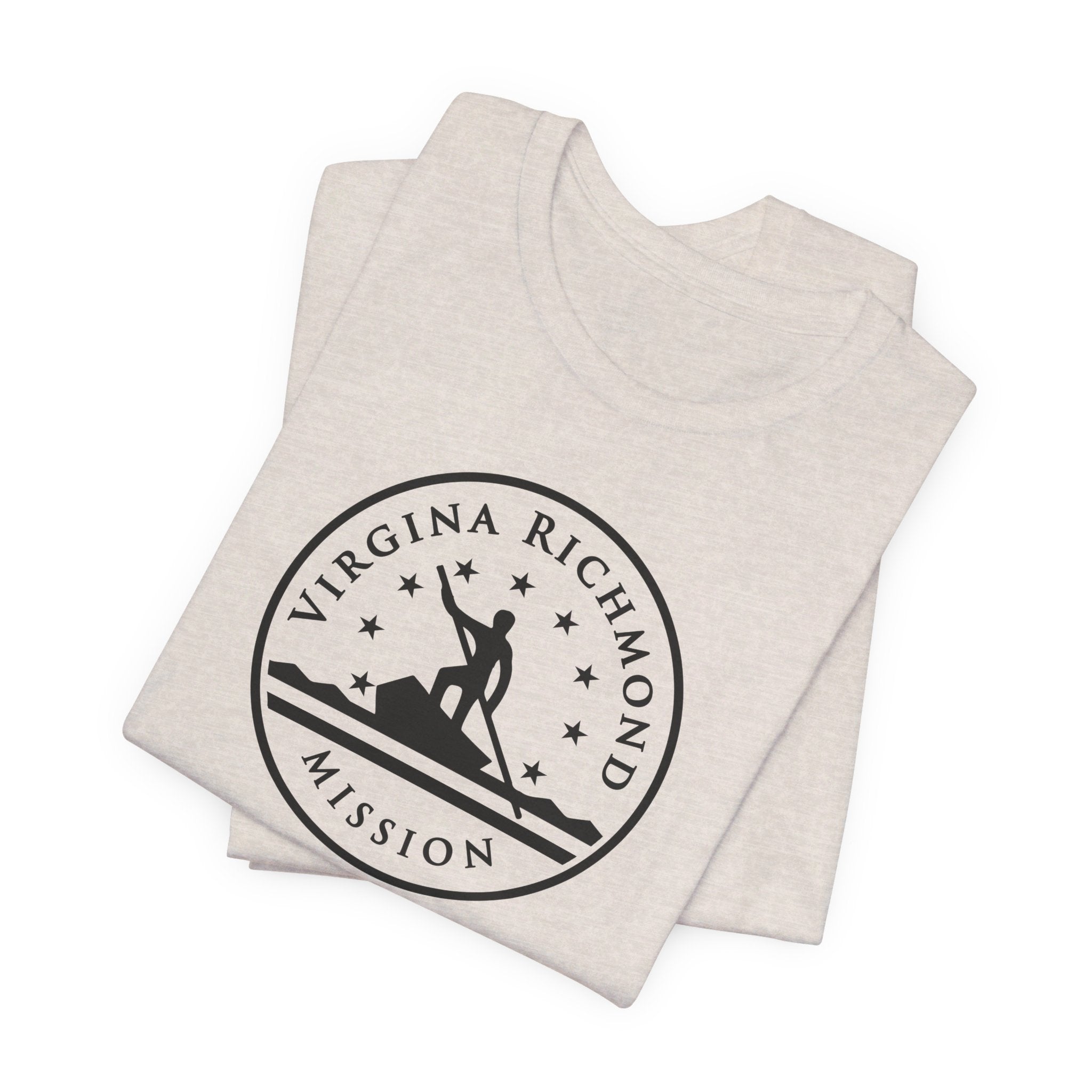 Virginia Richmond Mission Circular Monochrome Logo T-Shirt - Mission Wishlist - LDS Missionary Gift Store