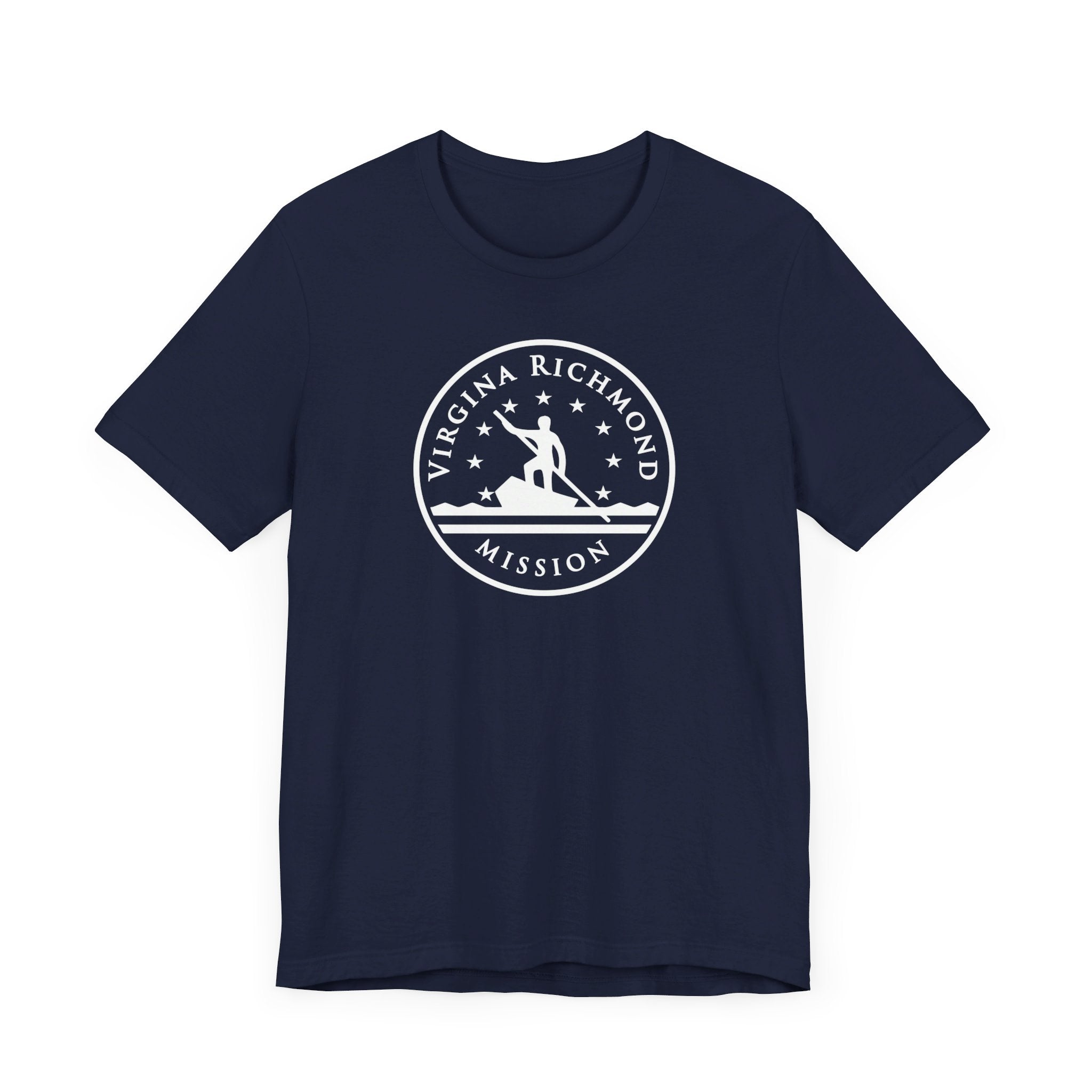 Virginia Richmond Mission Circular Monochrome Logo T-Shirt - Mission Wishlist - LDS Missionary Gift Store