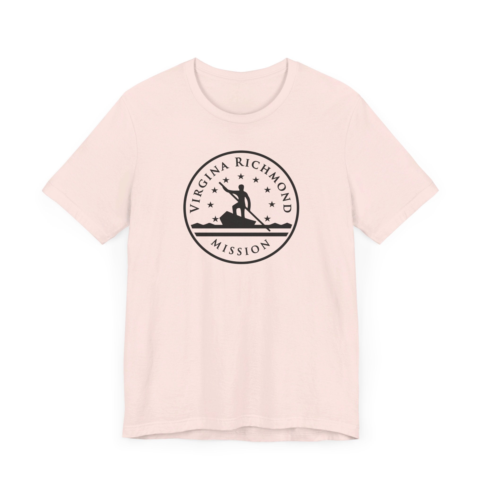 Virginia Richmond Mission Circular Monochrome Logo T-Shirt - Mission Wishlist - LDS Missionary Gift Store