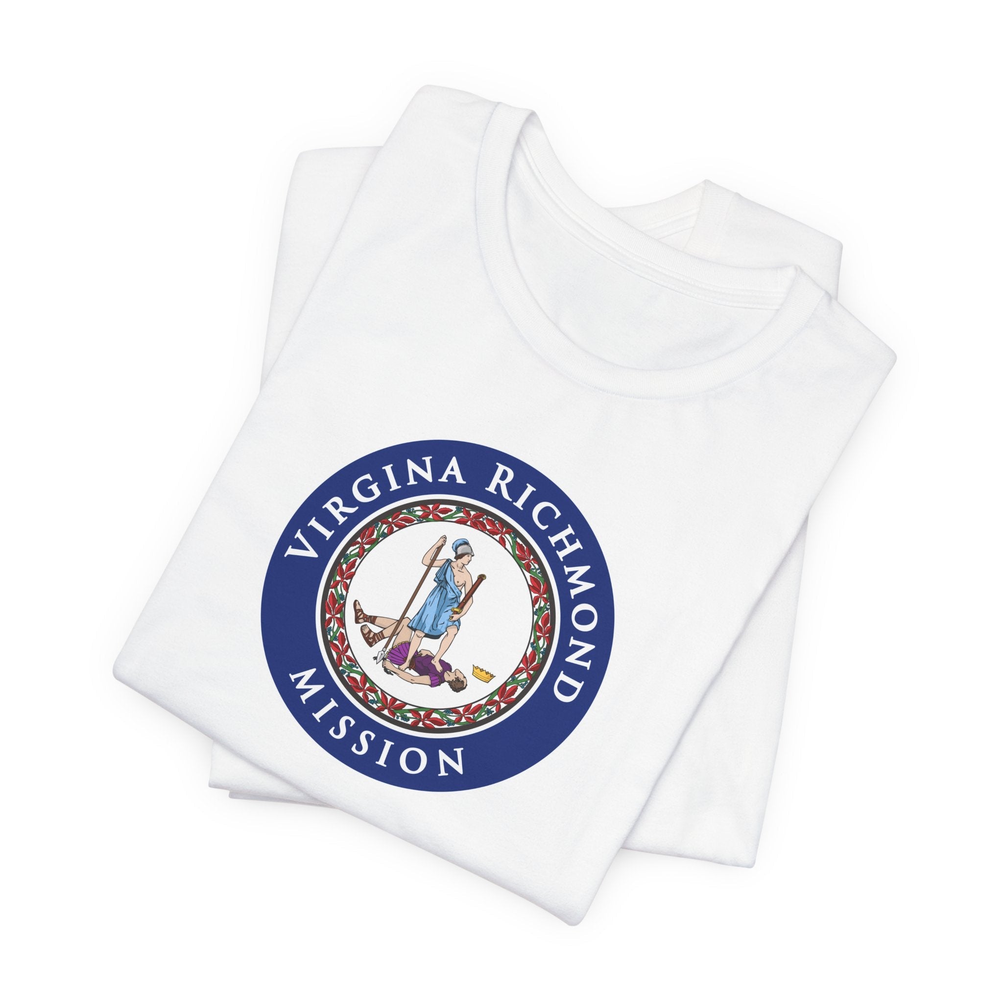 Virginia Richmond Mission State Flag Logo (Black Border) T-shirt - Mission Wishlist - LDS Missionary Gift Store