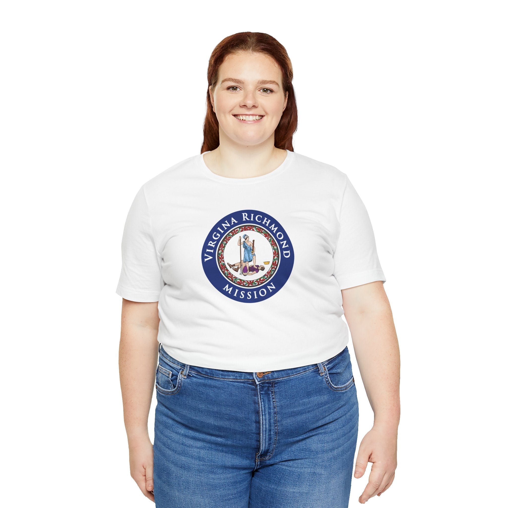 Virginia Richmond Mission State Flag Logo (Black Border) T-shirt - Mission Wishlist - LDS Missionary Gift Store