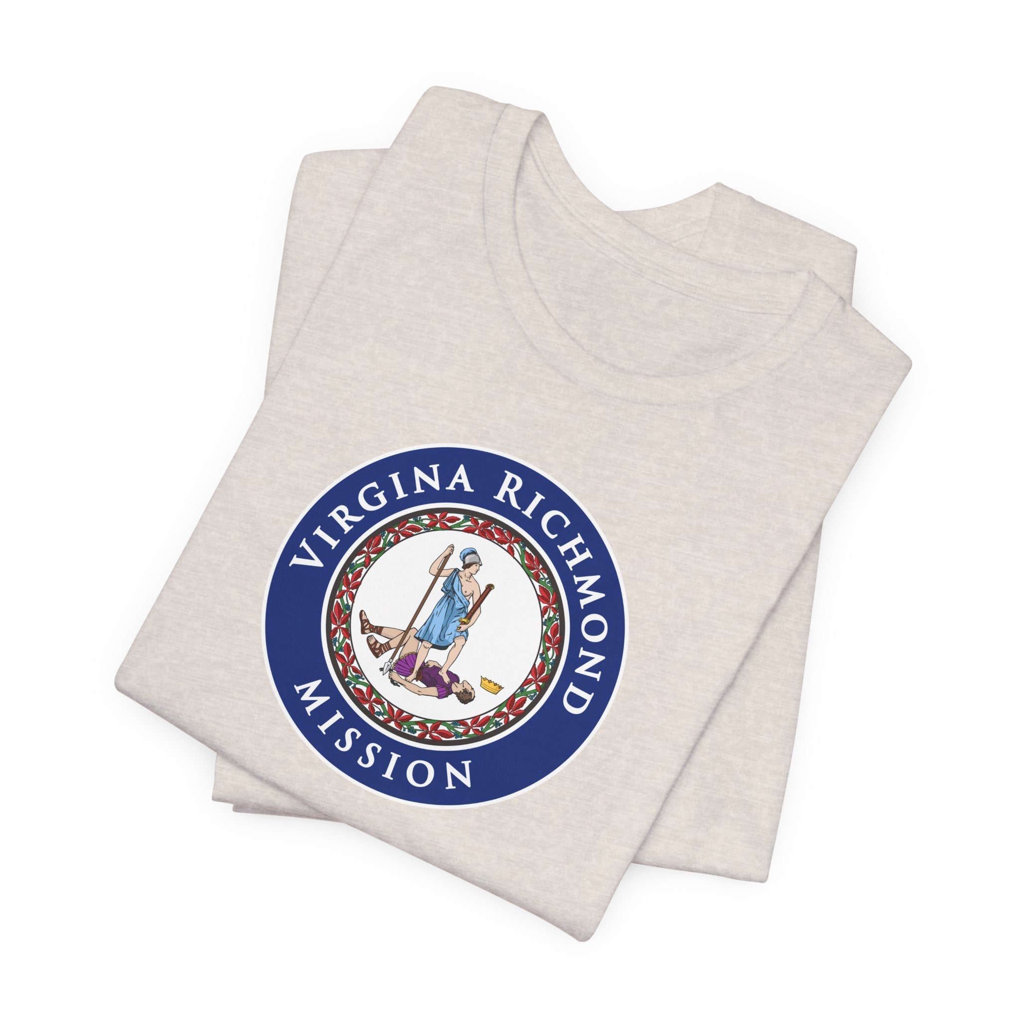Virginia Richmond Mission State Flag Logo (Black Border) T-shirt - Mission Wishlist - LDS Missionary Gift Store