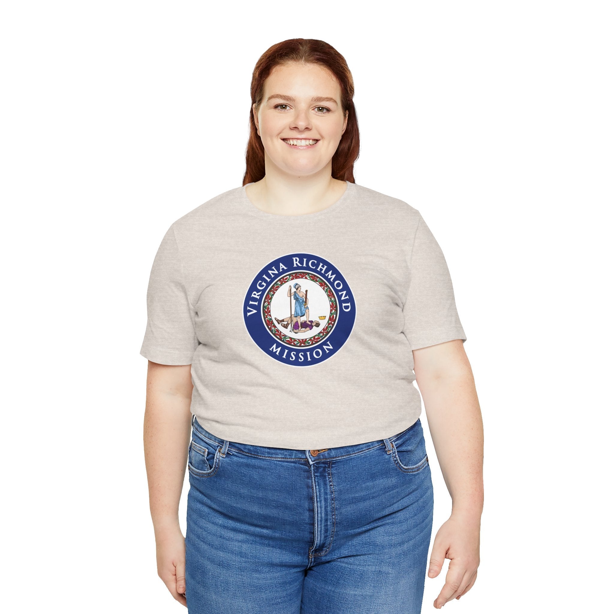 Virginia Richmond Mission State Flag Logo (Black Border) T-shirt - Mission Wishlist - LDS Missionary Gift Store