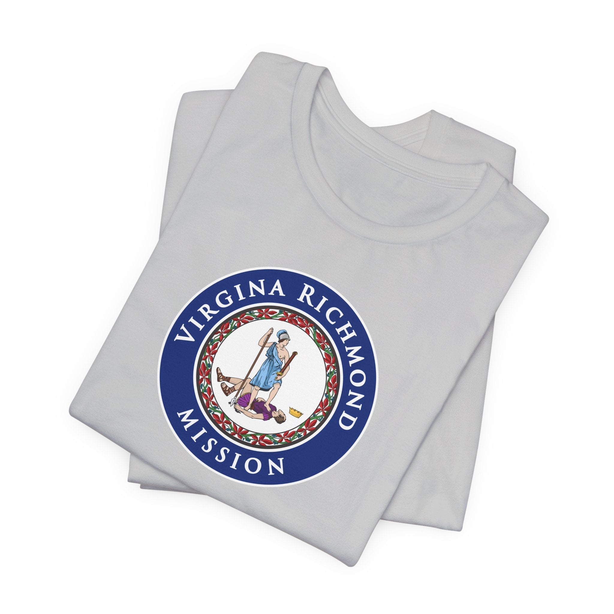 Virginia Richmond Mission State Flag Logo (Black Border) T-shirt - Mission Wishlist - LDS Missionary Gift Store