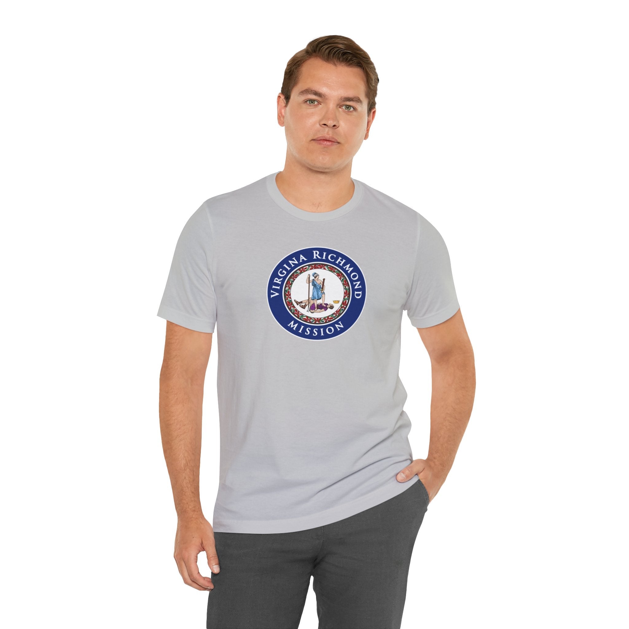 Virginia Richmond Mission State Flag Logo (Black Border) T-shirt - Mission Wishlist - LDS Missionary Gift Store