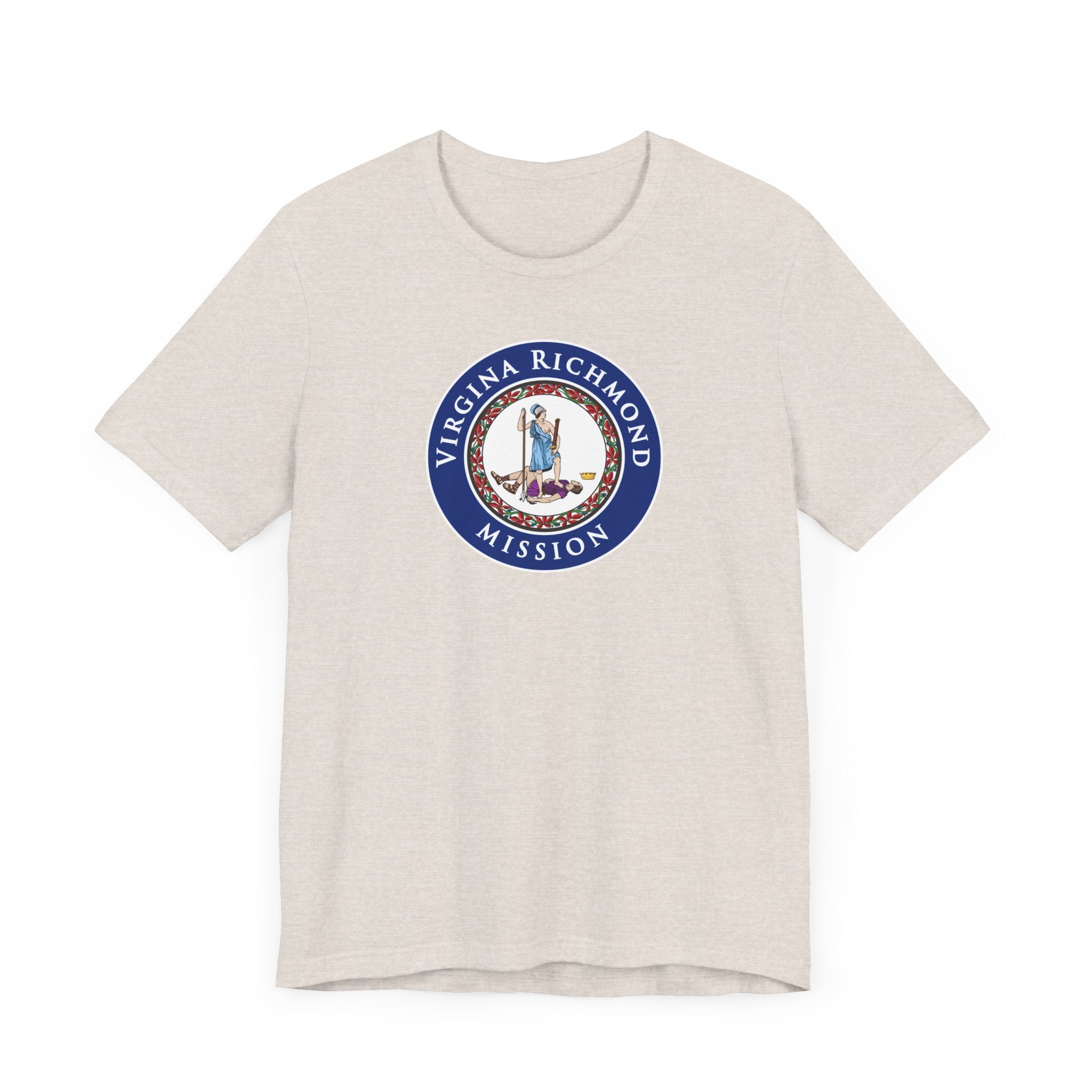 Virginia Richmond Mission State Flag Logo (Black Border) T-shirt - Mission Wishlist - LDS Missionary Gift Store