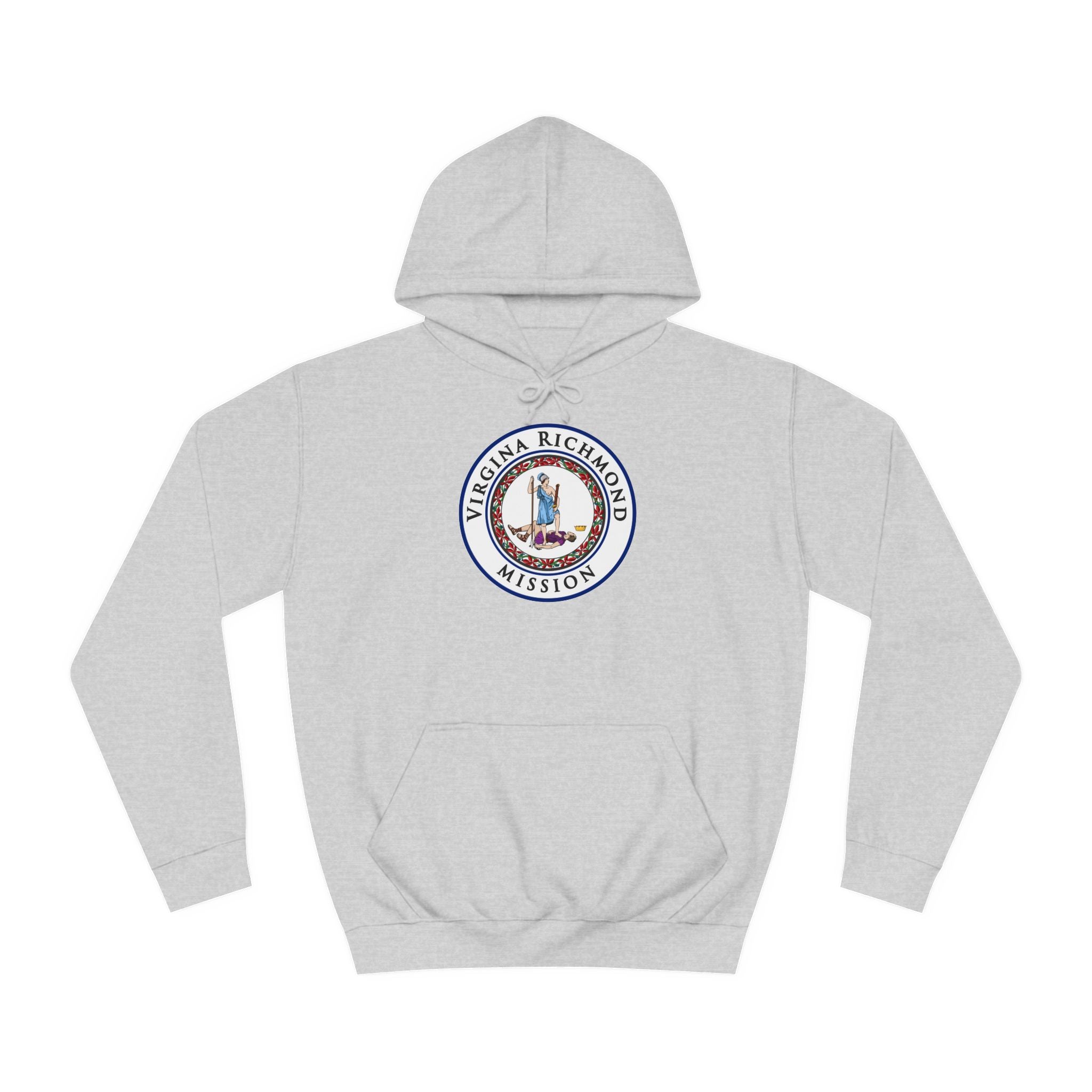 Virginia Richmond Mission State Flag Logo (White Border) College Hoodie - Mission Wishlist - LDS Missionary Gift Store