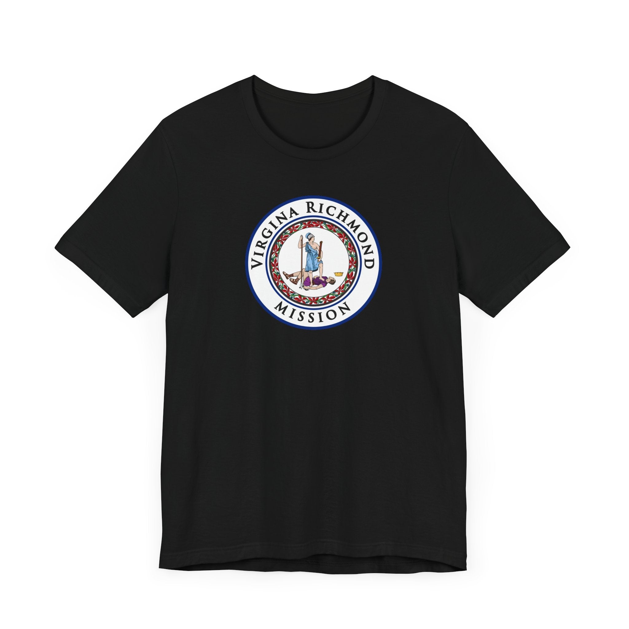 Virginia Richmond Mission State Flag Logo (White Border) T-shirt - Latter-Day Saint LDS Missionary Gift - Book of Mormon