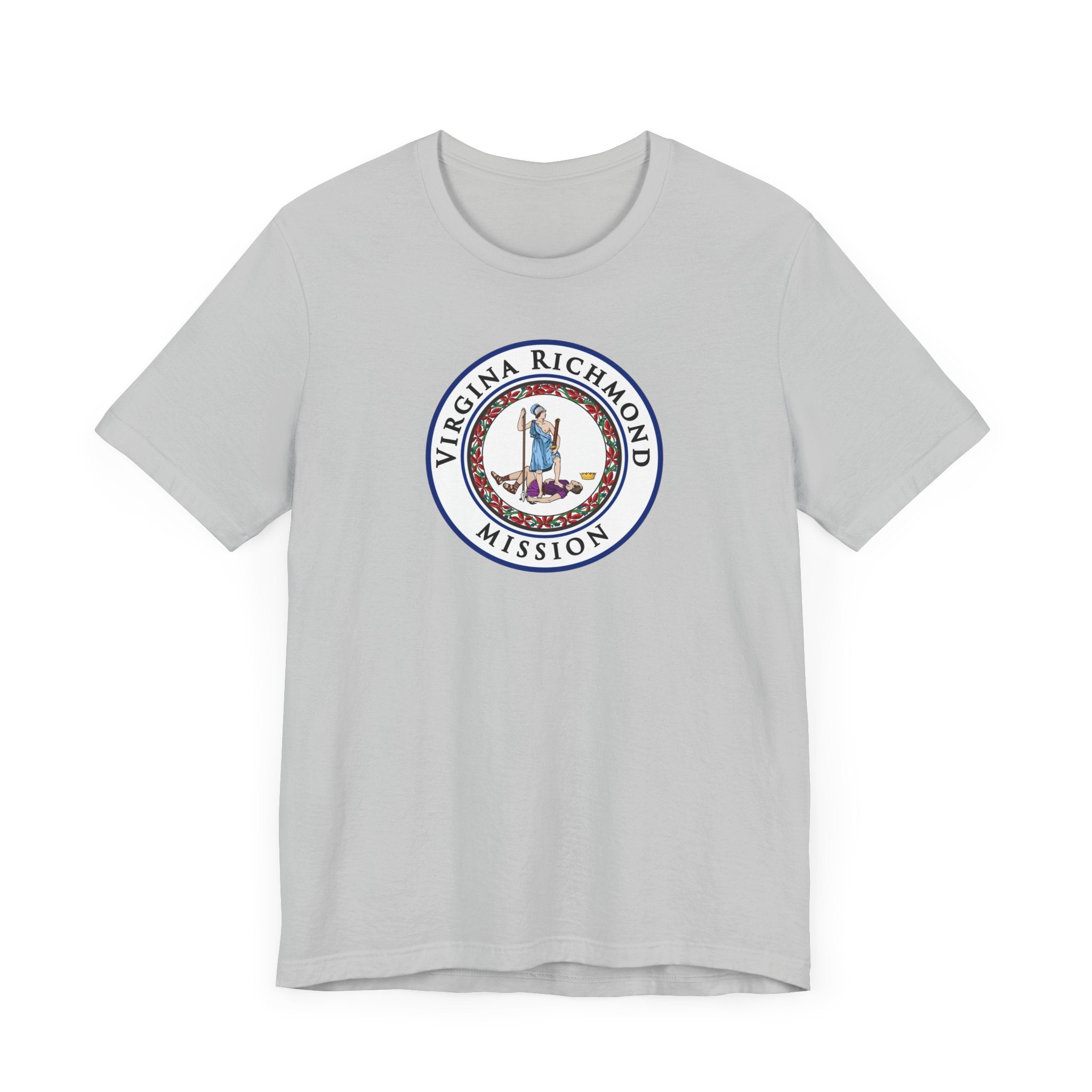 Virginia Richmond Mission State Flag Logo (White Border) T-shirt - Latter-Day Saint LDS Missionary Gift - Book of Mormon