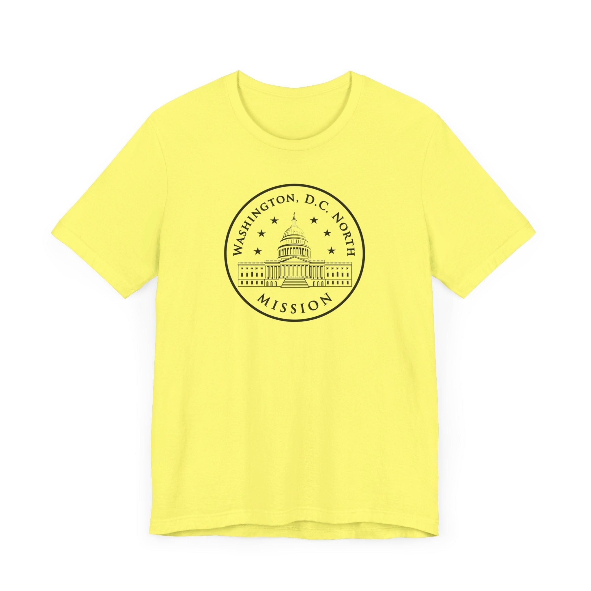 Washington DC North Mission Circular Monochrome Logo T-Shirt - Latter-Day Saint LDS Missionary Gift - Book of Mormon